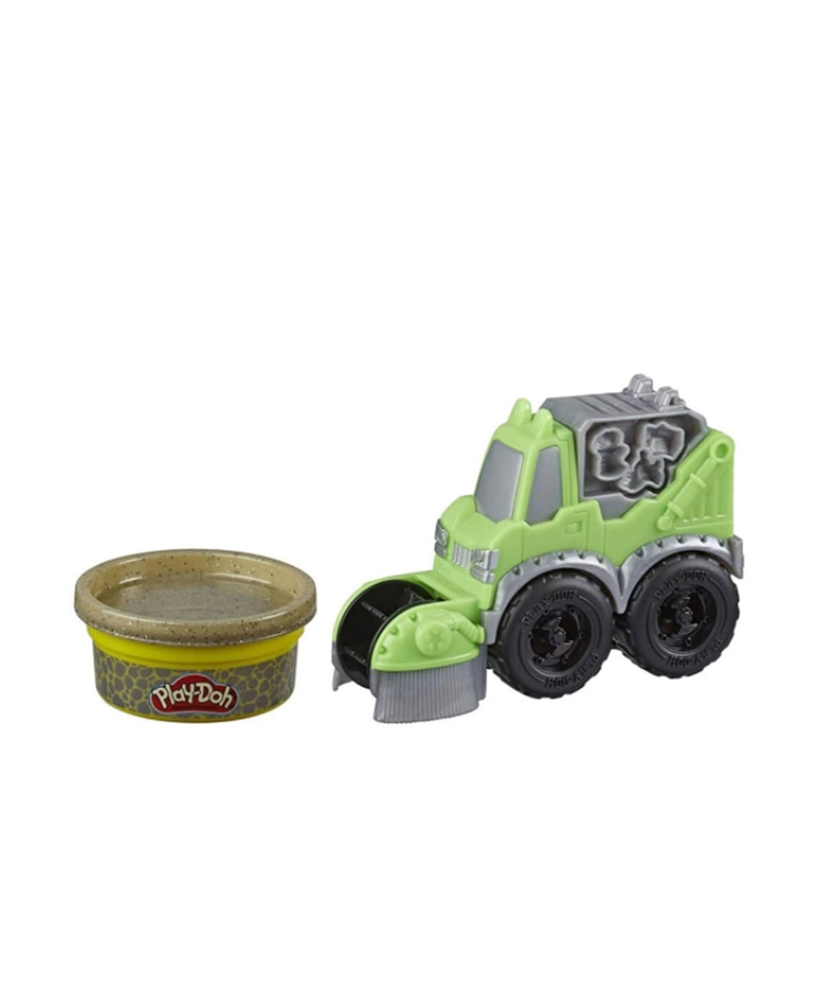 اسباب بازی اتومبیل تمیزکن خیابانی Play-Doh Wheels Mini به همراه 1 بانه ترکیب غیر سمی سنگین رنگ Play-Doh ارائه می‌شود.