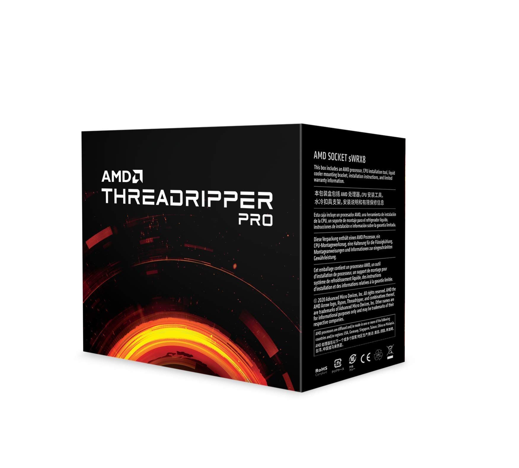 پردازنده AMD Ryzen Threadripper Pro 3995Wx (64C/128T، 288 مگابایت حافظه Cache، تا 4.2 گیگاهرتز بوست حداکثر)