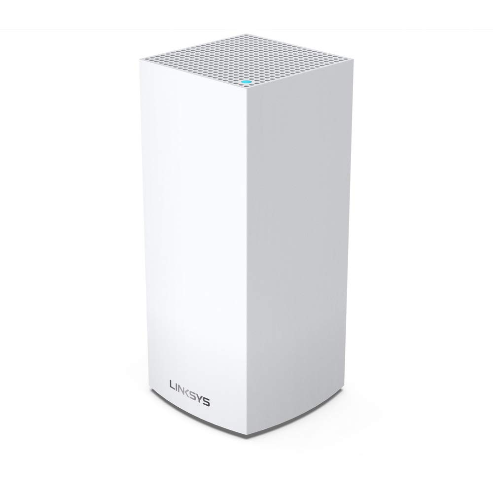 سیستم WiFi Mesh خانگی سه بانده Linksys Mx4200 Velop با فناوری Wifi 6 (رابط Ax4200 / تقویت کننده Wifi برای پوشش بی‌سر وصدای تا 3000 فوت مربع / 260 متر مربع و سرعت 3.5 برابر برای بیش از 40 دستگاه، 1 بسته، سفید)