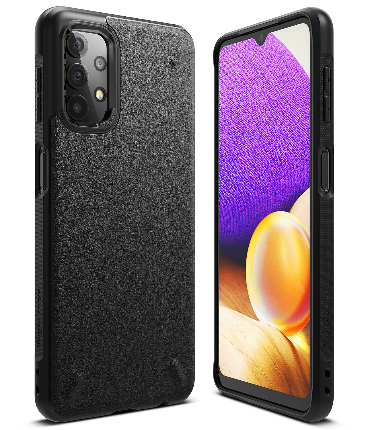 کاور سخت و مقاوم با طراحی Ringke Onyx برای گوشی Galaxy A32 5G - مشکی