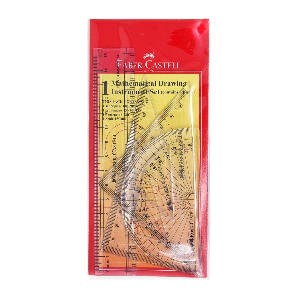 مجموعه هندسی Faber-Castell 163504 - 4 قطعه