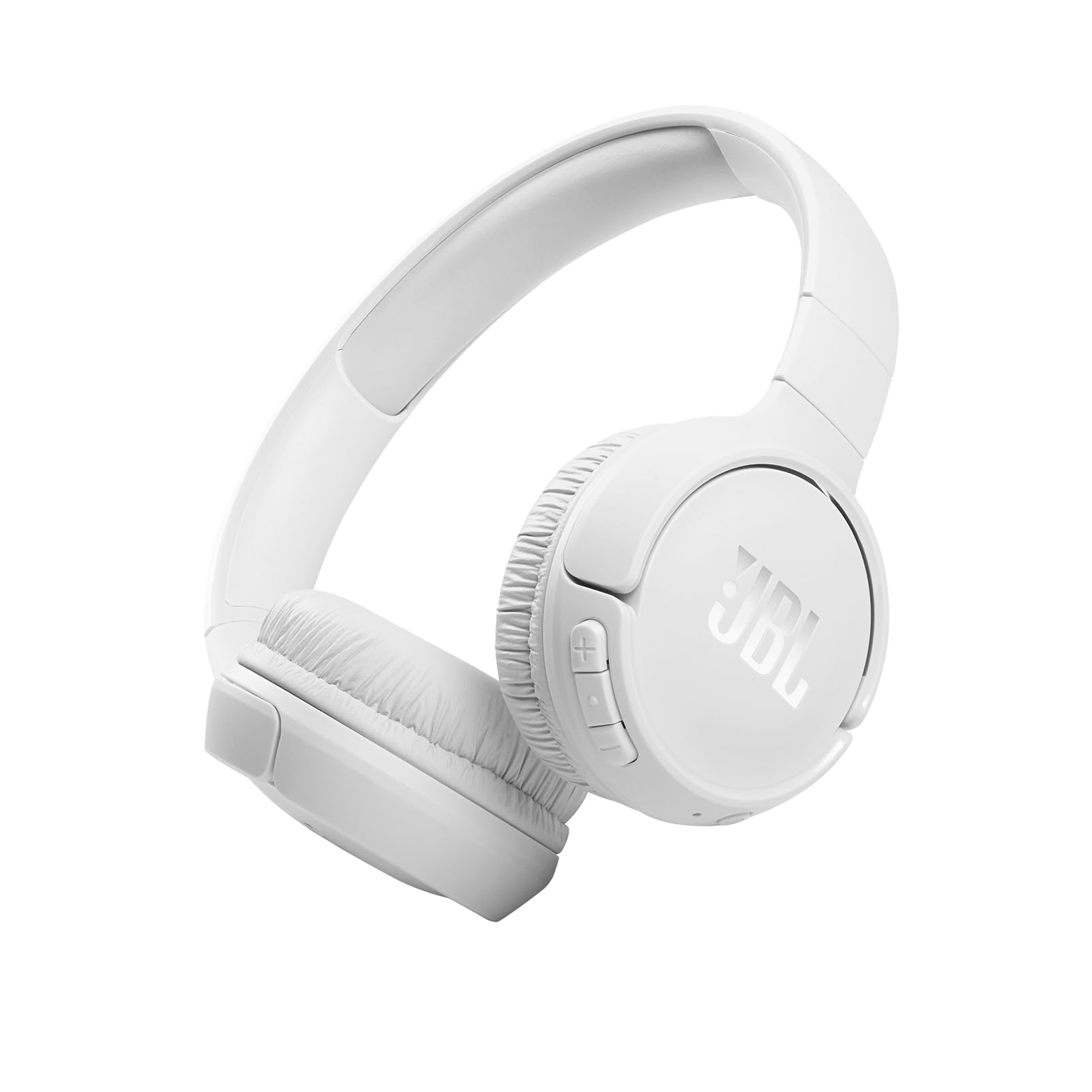 هدفون بی‌سیم بر روی گوش JBL Tune 510BT با صدای پیوباس - سفید، مدل متوسط