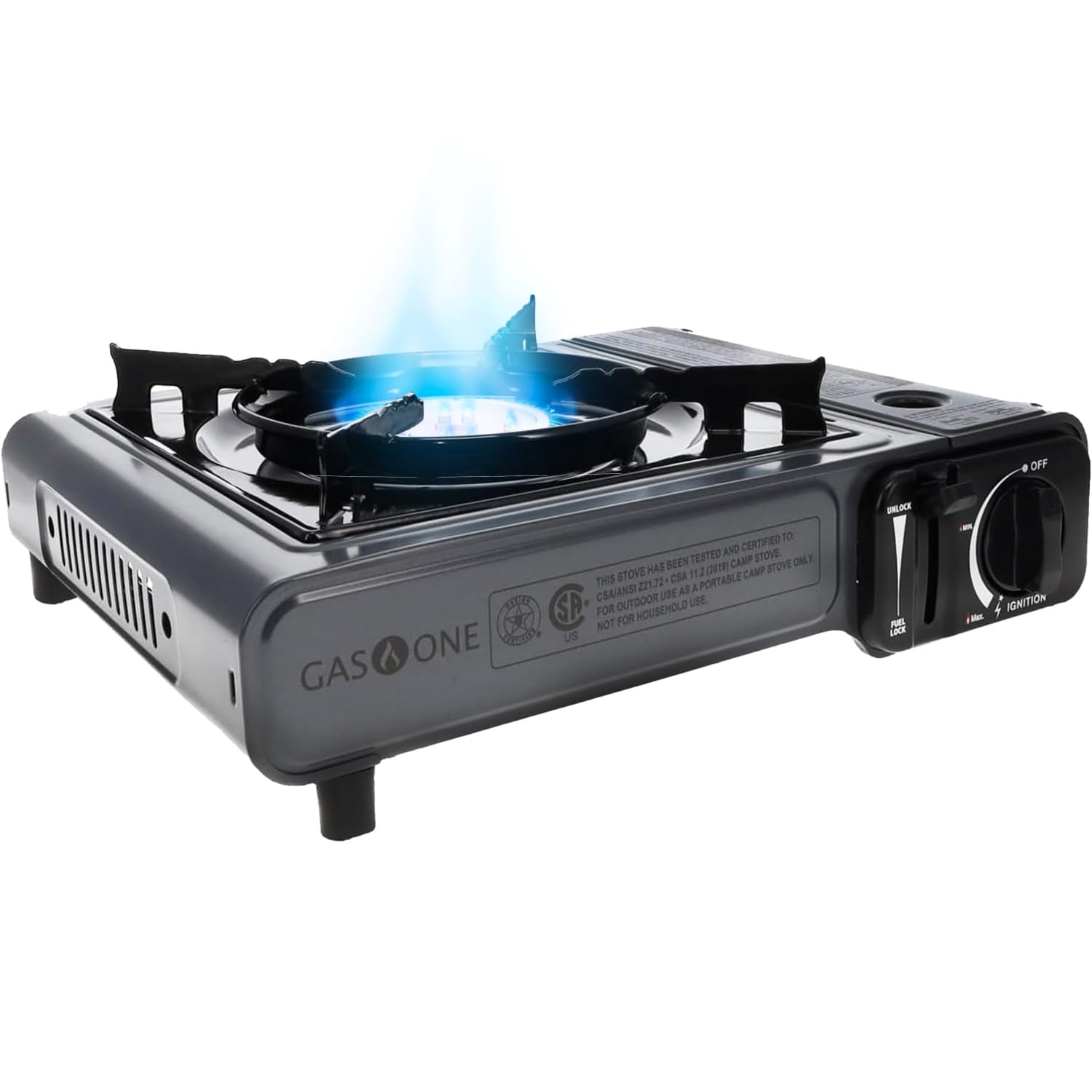 ماشین گازی قابل حمل Gas ONE GS-1000G با قدرت ۷,۶۵۰ BTU سبک و سنگین رنگ خاکستری