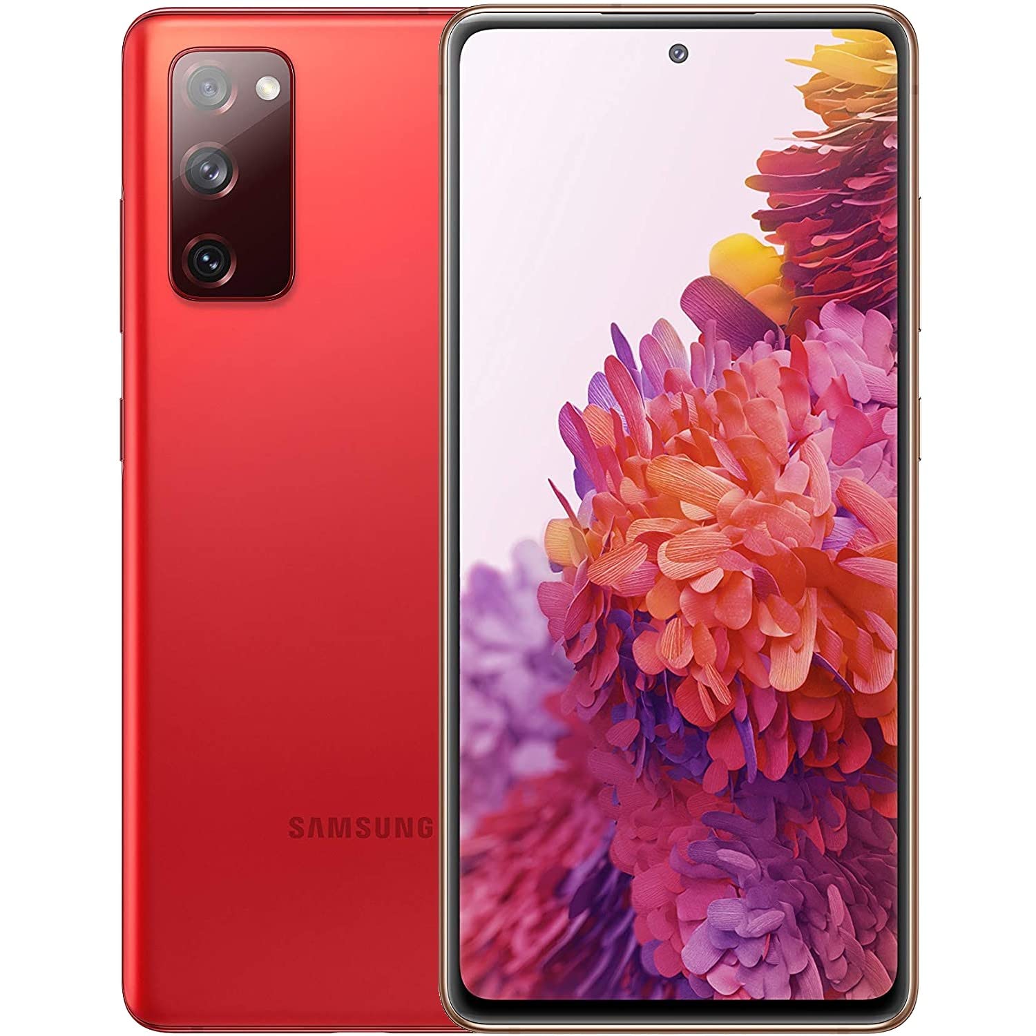 Samsung Galaxy S20 FE 5G گوشی موبایل؛ گوشی هوشمند Sim Free - ۱۲۸ گیگابایت - قرمز ابری (نسخه UK) دو سیم کارت (چیپ Qualcomm 8250) (تجدید شده) قرمز ابری ۵G ۱۲۸ گیگابایت چیپ Qualcomm 8250