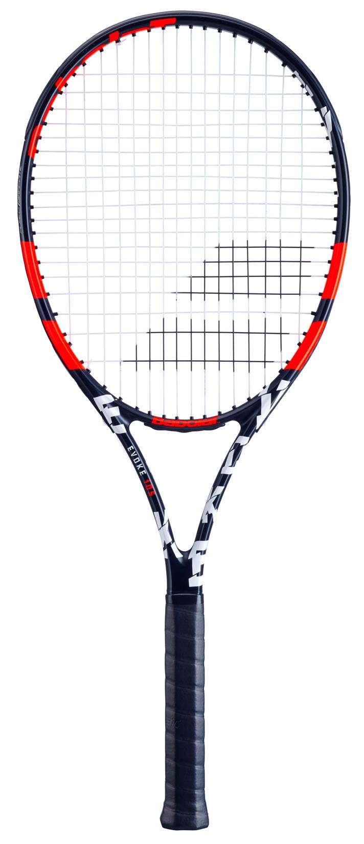 راکت تنیس BABOLAT EVOKE 105 121223 162 - نارنجی مشکی گریپ 3 (برند فرانسوی)