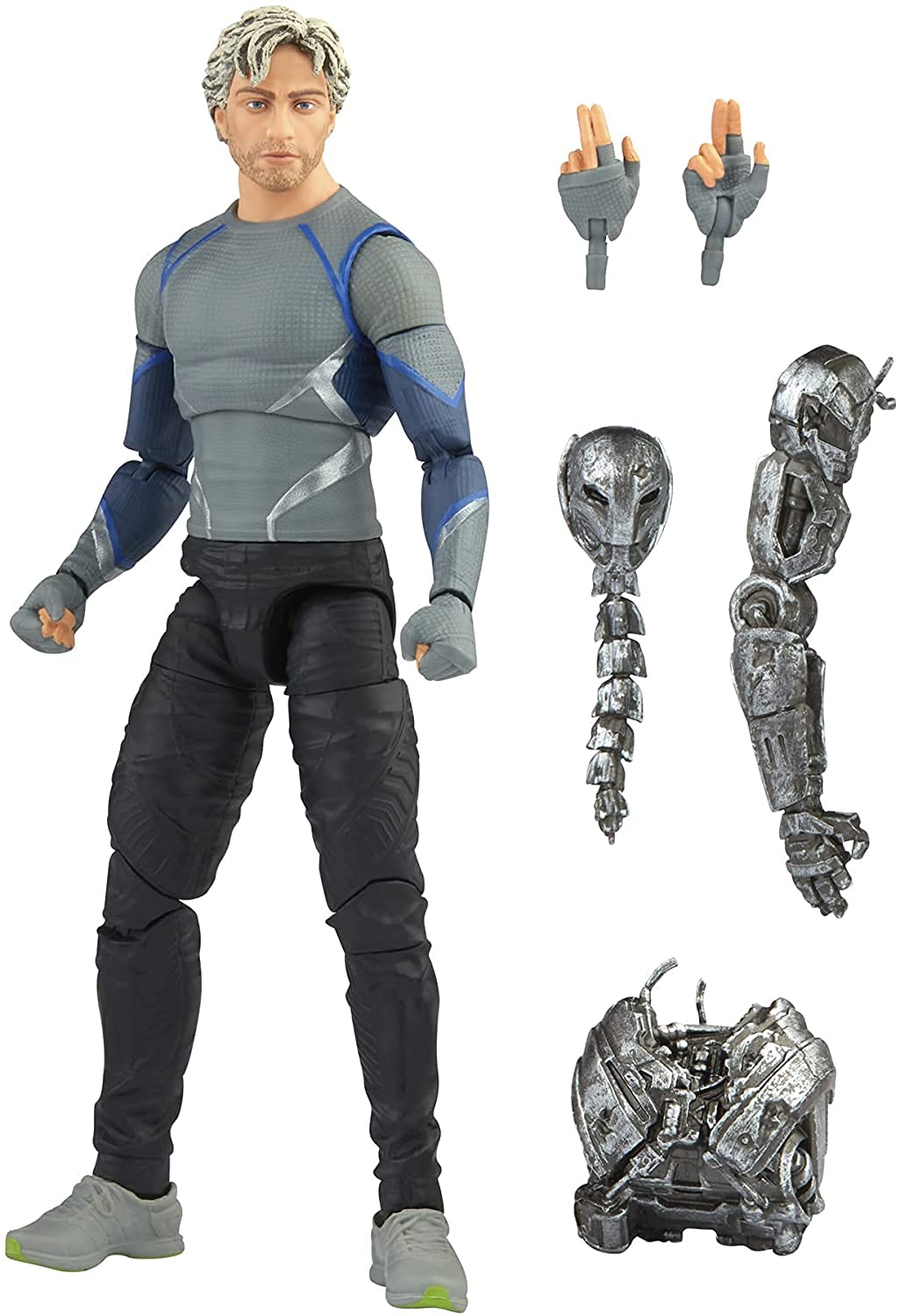 مجموعه اسلحه‌های بازی‌های Hasbro با ابعاد 15 سانتی‌متری مارول شخصیت Quicksilver، شخصیت Infinity Saga، طراحی ویژه، اسلحه و 5 لوازم جانبی چندرنگ