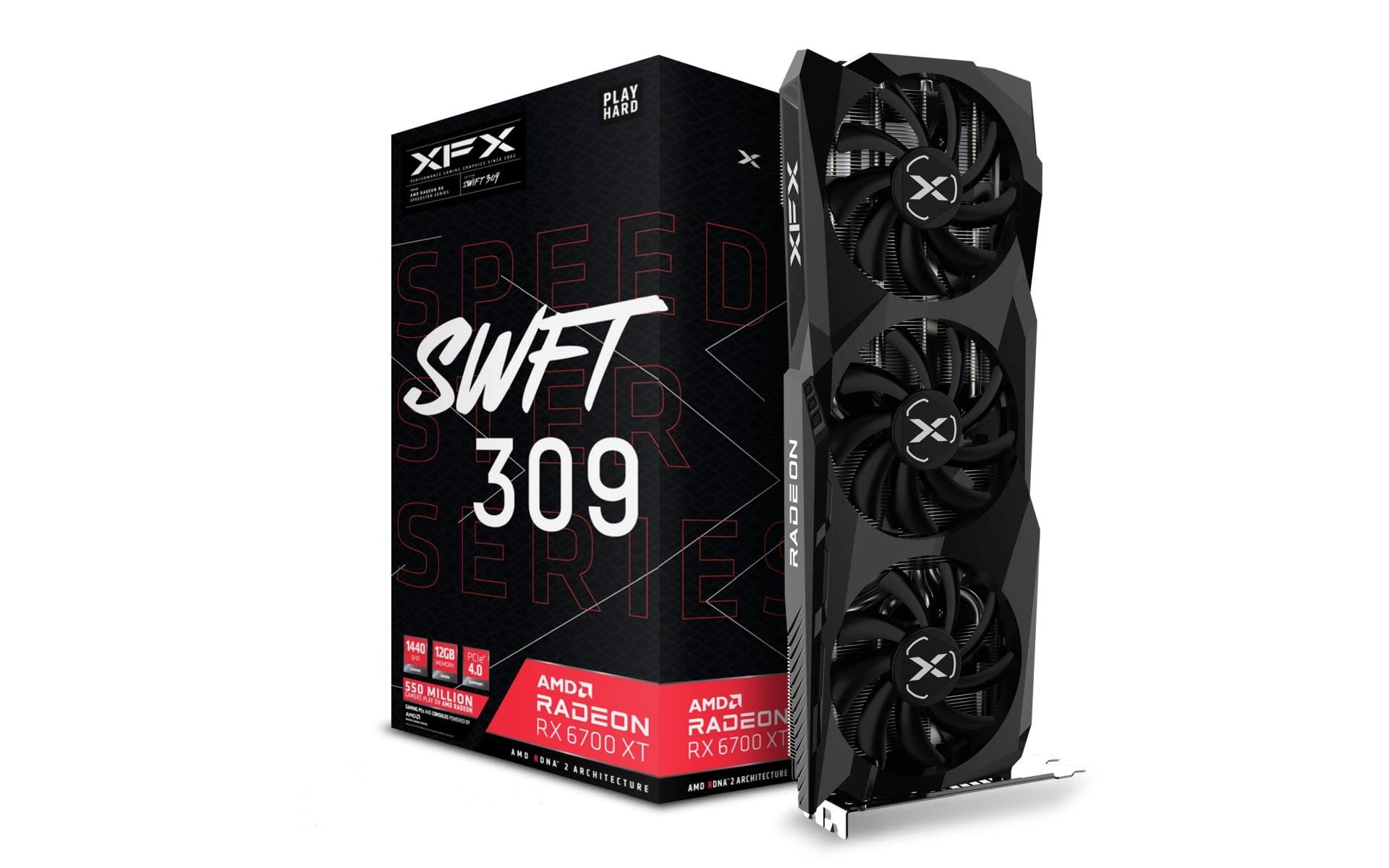 XFX SPEEDSTER SWFT309 RADEON RX 6700XT RX 6700 XT
ترجمه: XFX SPEEDSTER SWFT309 رادئون RX 6700XT RX 6700 XT