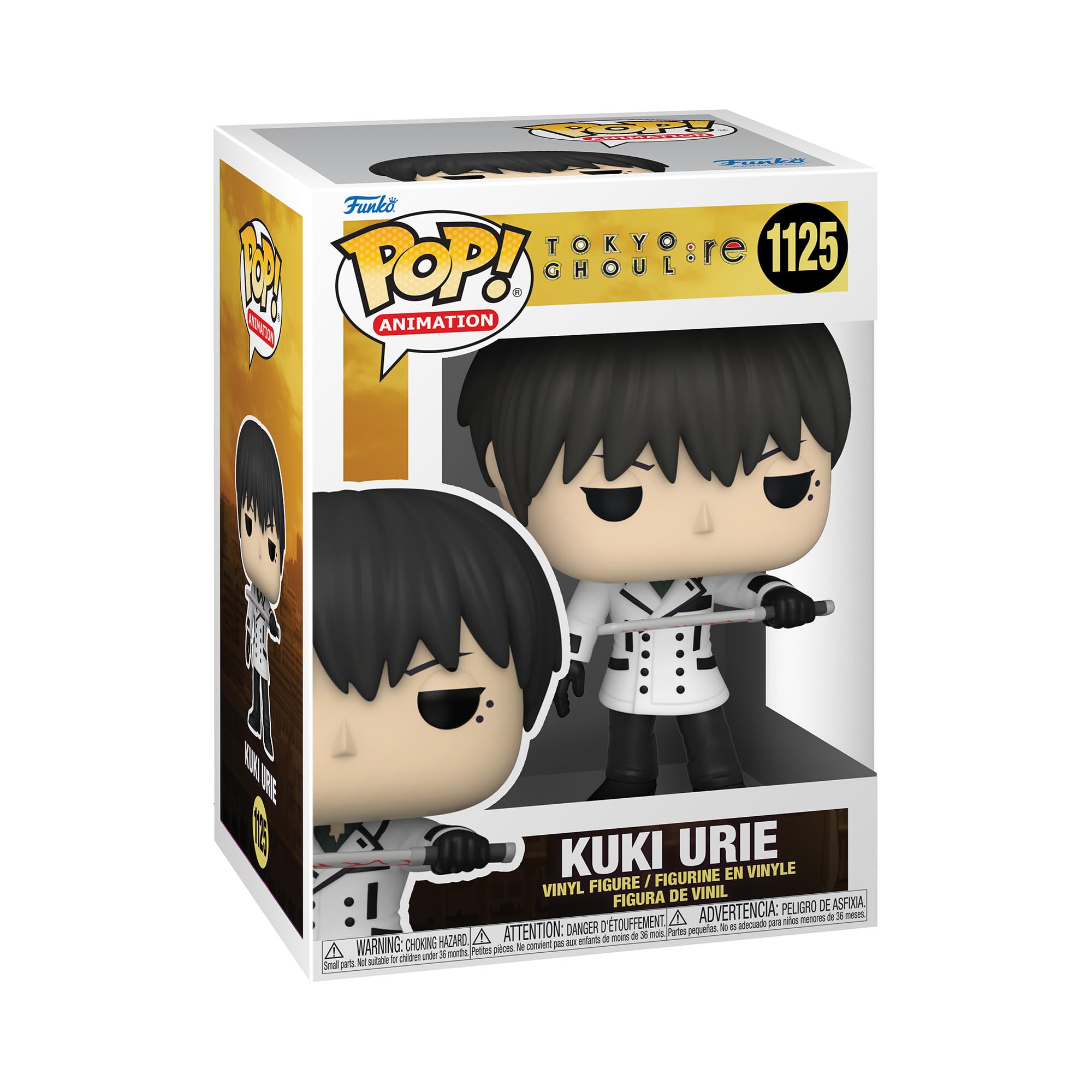 استیکر جالب! انیمیشن Funko Pop: Tokyo Ghoul: Re - Kuki Urie - شکلک وینیل قابل جمع‌آوری - ایده‌ی هدیه - کالاهای رسمی - اسباب‌بازی برای کودکان و بزرگسالان - طرفداران انیمه - مدل شکلک برای جمع‌آوران و نمایش استاندارد