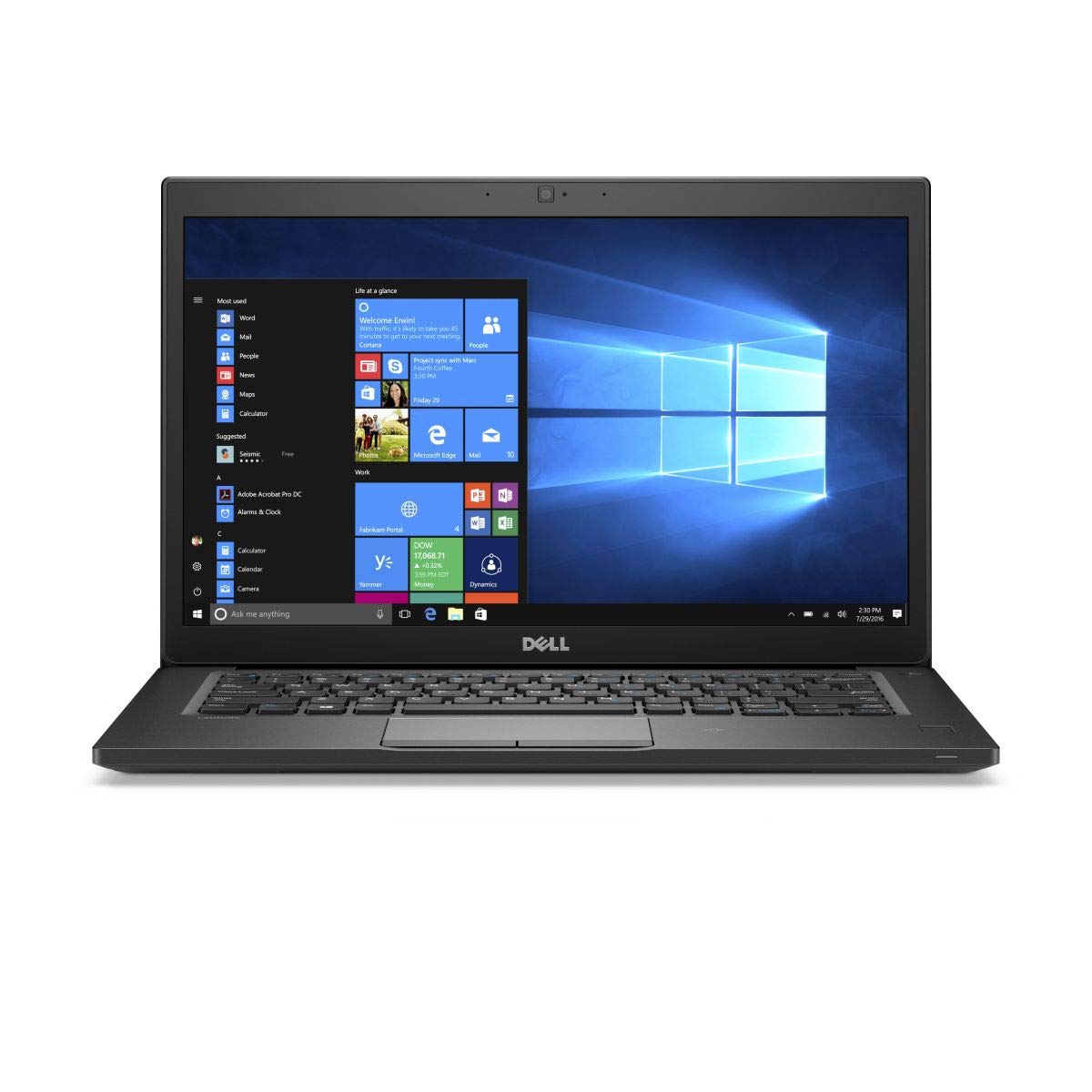 دل لتیتود 7480، 14 اینچ تاچ اسکرین، اینتل کور آی 7-6600U، 8 گیگابایت رم DDR4، 256 گیگابایت اس اس دی هارد، ویندوز 10 پرو (تجدید شده)