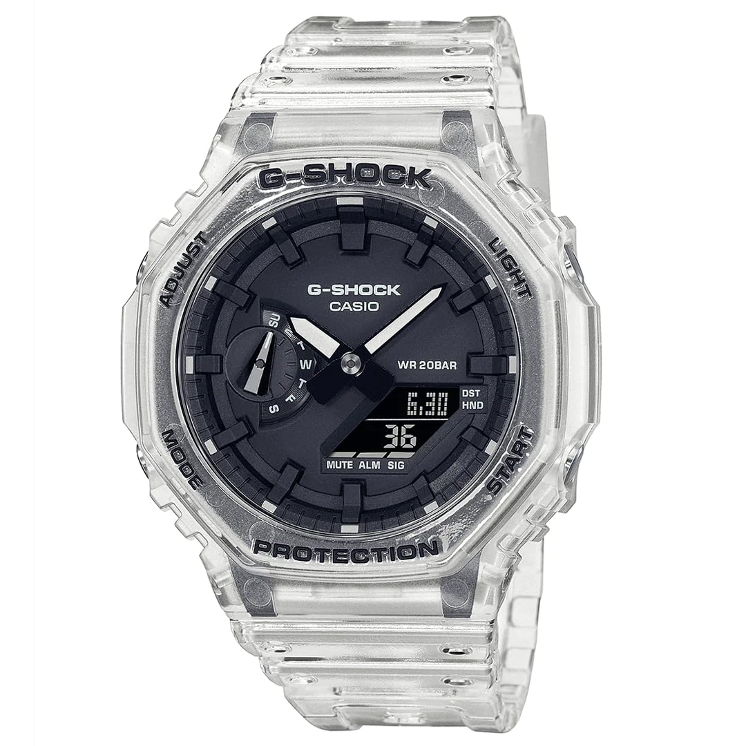 ساعت مچی کلاسیک Skeleton Casio G-SHOCK مدل GA-2100SKE-7AER، مشکی