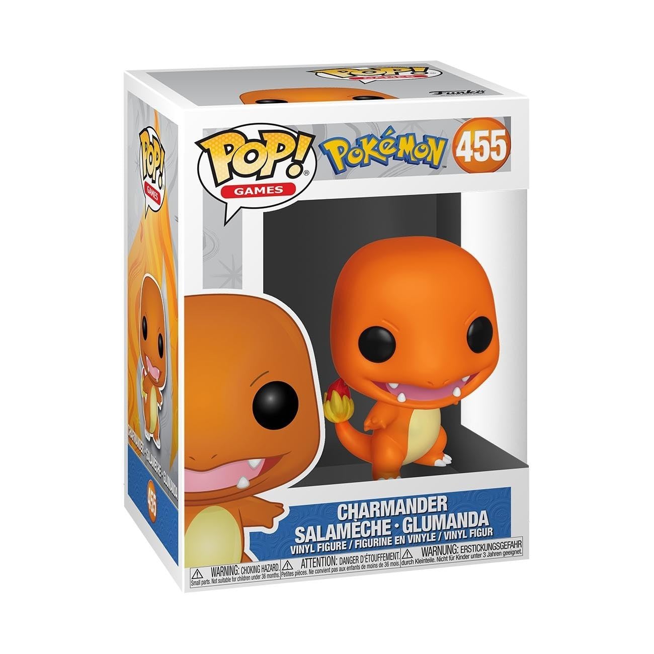 Figur Funko Pop! بازی ها: پوکمون - چارمندر - مجسمه وینیل قابل جمع آوری - ایده هدیه - محصول رسمی - اسباب بازی برای کودکان و بزرگسالان - طرفداران بازی های ویدیویی - مدل مجسمه برای مجمع کنندگان و نمایش تکی