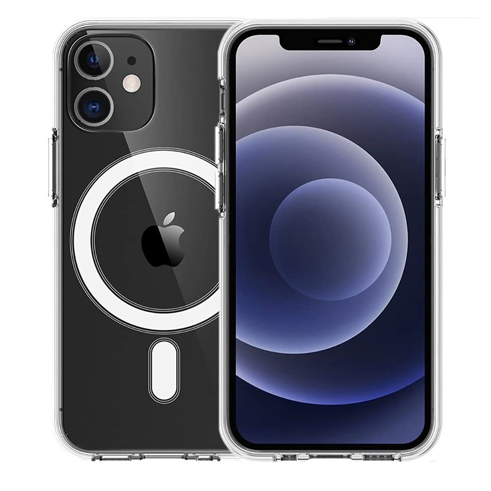 کیس شفاف مغناطیسی Piosoo برای iPhone 11 با شارژ بی سیم Mag-Safe، کیس محافظ نرم سیلیکونی TPU ضد زردی با مغناطیس ها، پوشش شفاف کریستالی (قابل استفاده با تمام لوازم جانبی Mag-Safe)