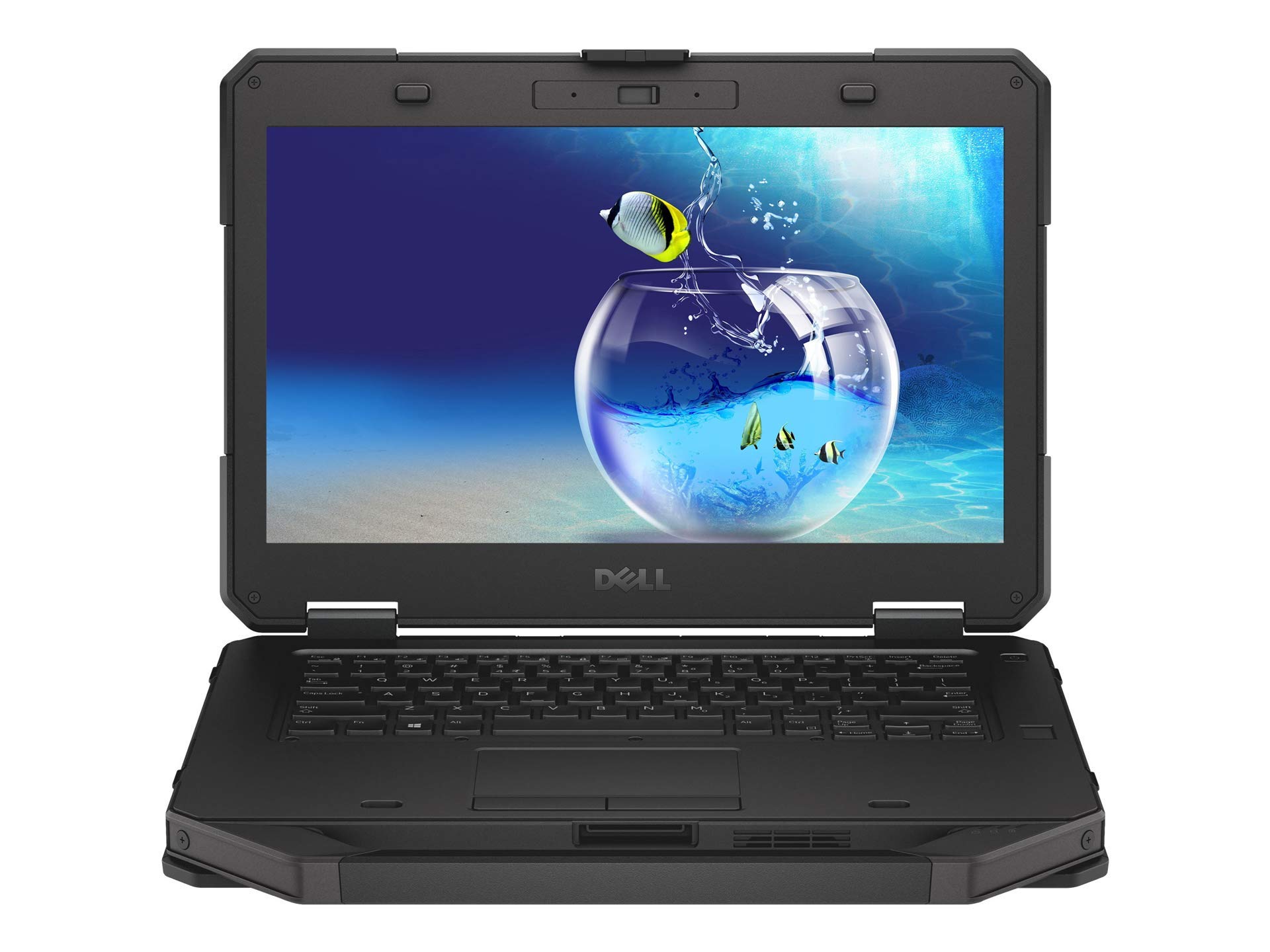 لپ تاپ Dell Latitude 5414 Rugged FHD (بازسازی شده)، دارای پردازنده Intel Core i7 با سرعت 2.6 گیگاهرتز، 16 گیگابایت رم DDR4، 256 گیگابایت حافظه داخلی SSD M.2، وای-فای بلوتوث، وب‌کم، پورت HDMI، کانکتور VGA، پورت USB 3.0، ویندوز 10 Pro