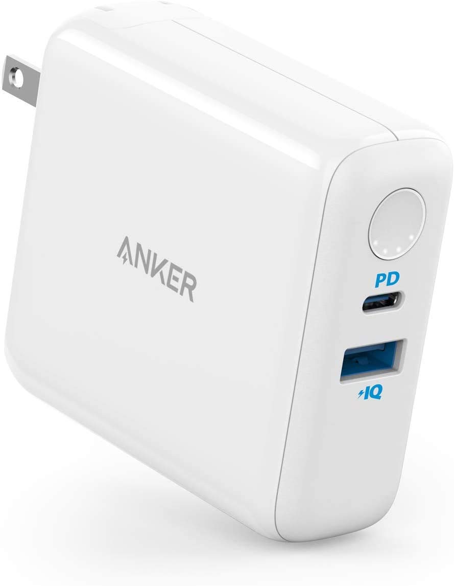Anker PowerCore Fusion 5k PD 2 in 1 Charger Portable Power Bank and Wall Charger, A1624H22