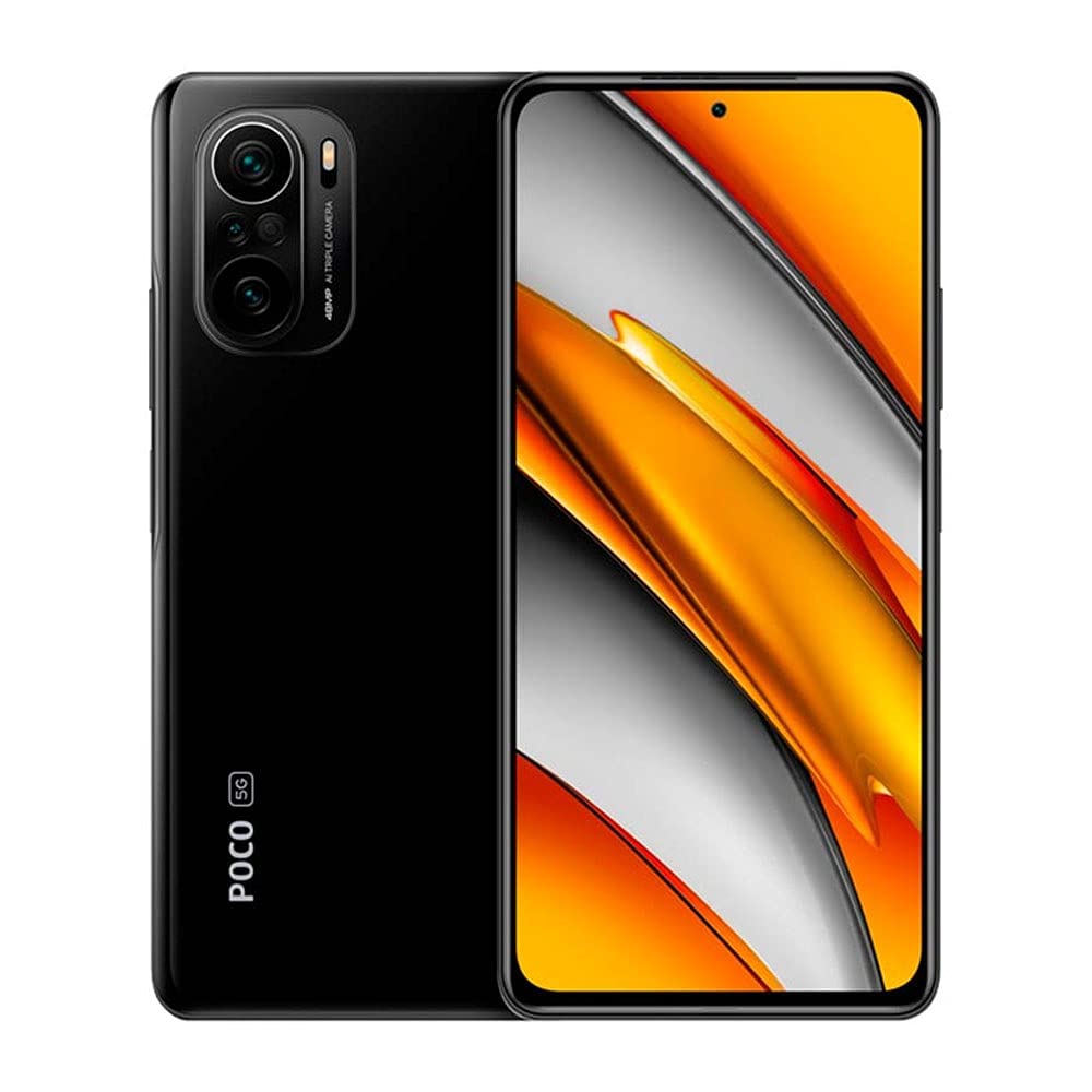 گوشی موبایل Xiaomi Poco F3 دو سیم کارته، صفحه نمایش AMOLED رنگی، رنگ مشکی شب، دارای 8 گیگابایت حافظه RAM و 256 گیگابایت حافظه داخلی، پشتیبانی از فناوری 5G و LTE.