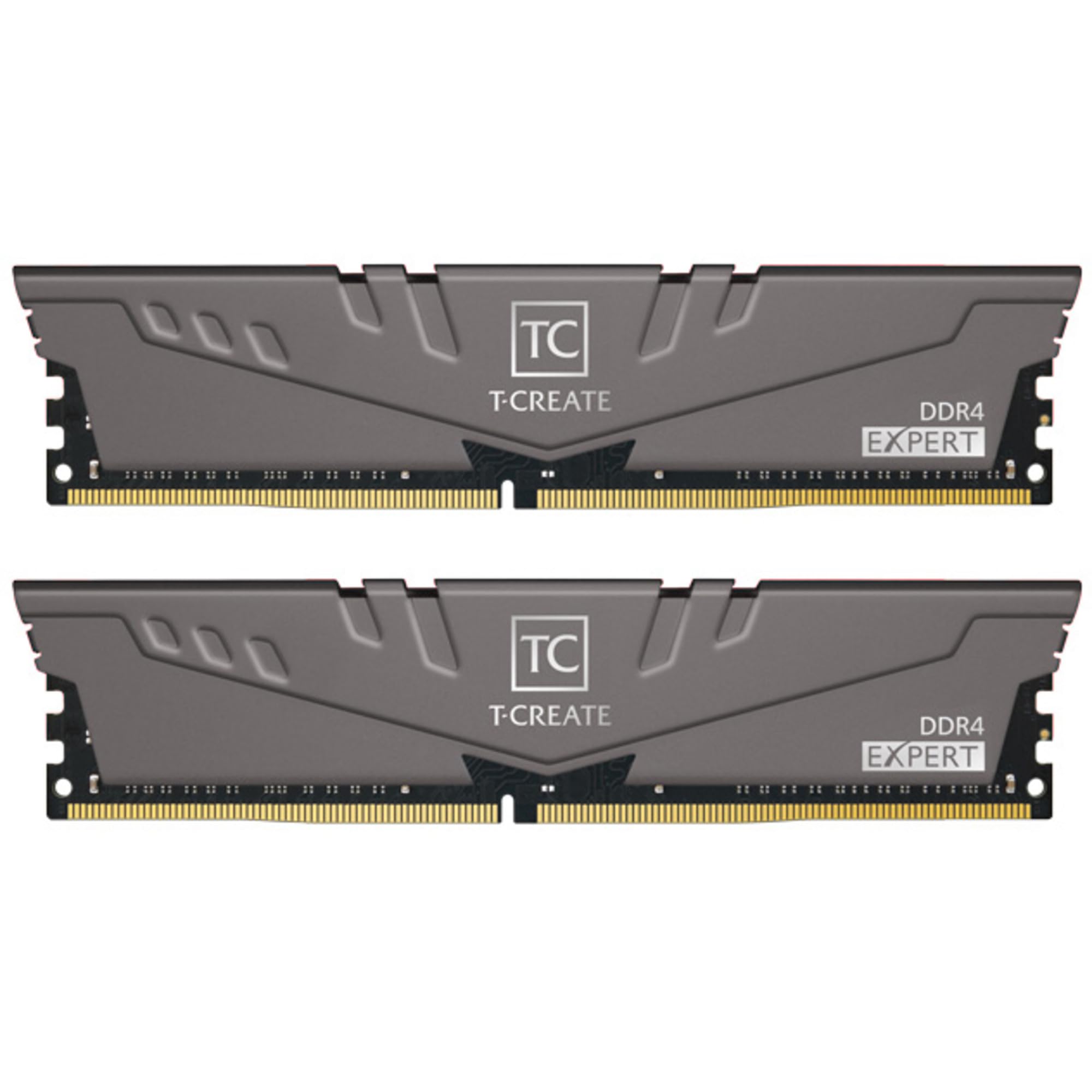 حافظه تیمگروپ تیم D4 3600 32GB C18 T-CREATE Expert K2 32GB (16GBx2) DDR4- 3600 MHz CL18-22-22-42 با رنگ Titanium Grey UDIMM