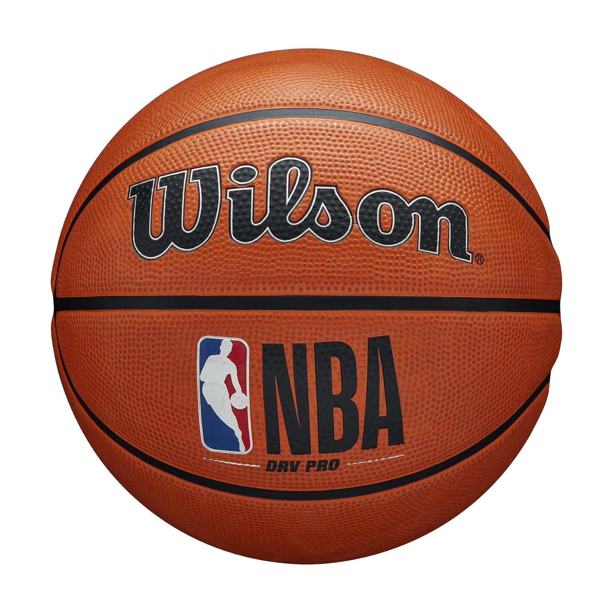 ترجمه: توپ بسکتبال سری DRV ویلسون NBA اندازه 7 - 29.5 اینچ DRV Pro قهوه ای