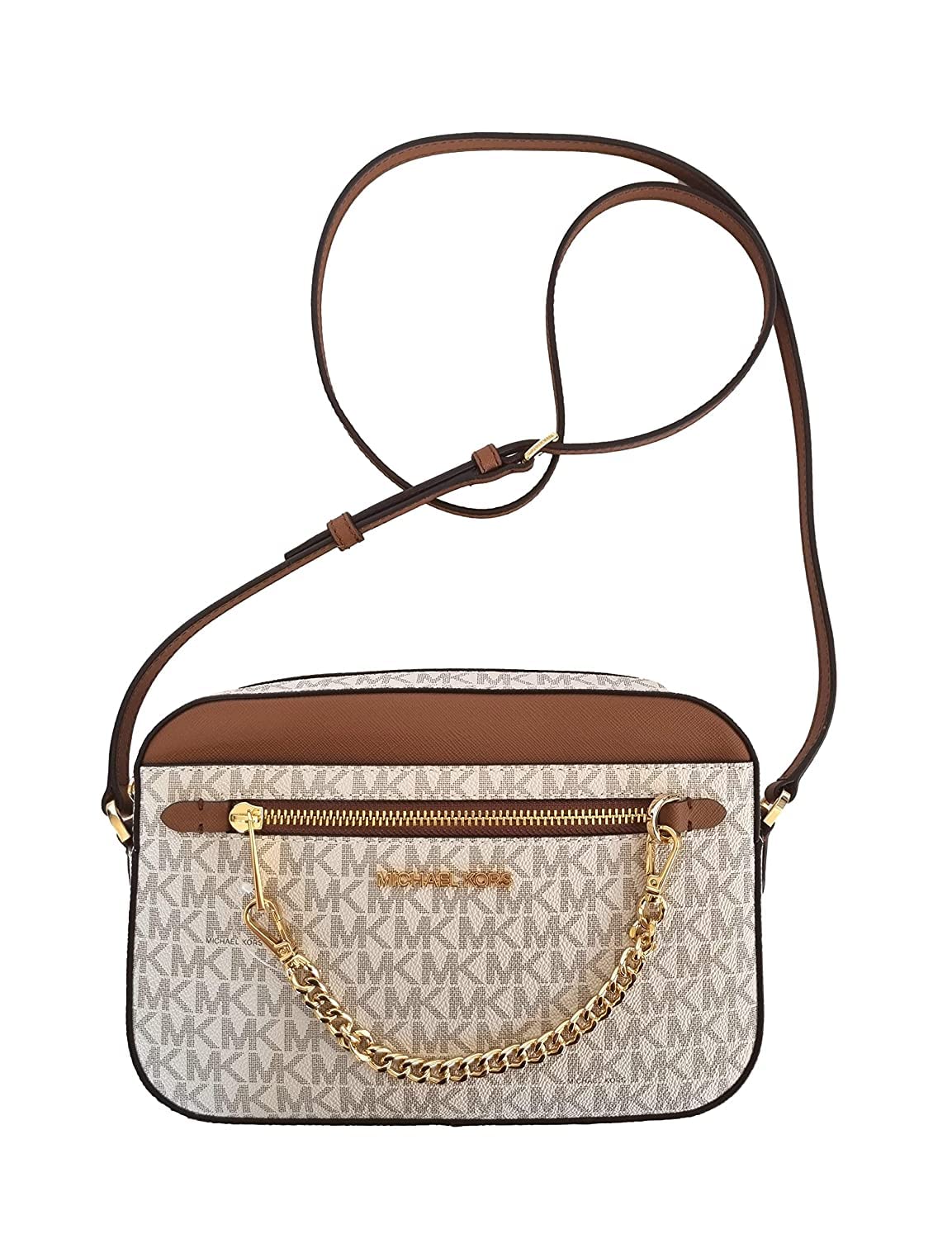 کیف چرمی بزرگ مایکل کورس Jet Set Large Crossbody، وانیل، S