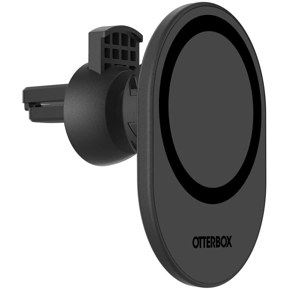 محصول OtterBox Wireless Car Air Vent Mount برای MagSafe، تراز کردن و اتصال قوی با آهنربای قوی MagSafe، طراحی قابل تنظیم و ایمن، سازگار با آیفون، رنگ مشکی