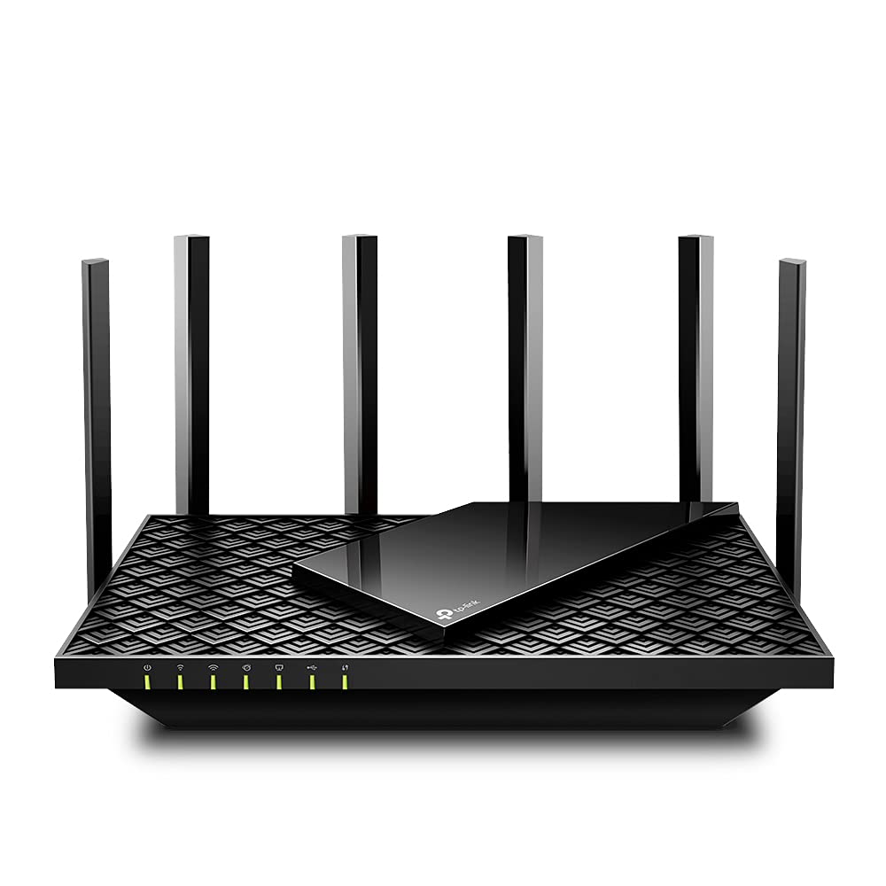 رابط TP-Link AX5400 Dual-Band Gigabit Wi-Fi 6، سرعت وای فای تا 5400 مگابیت بر ثانیه، 4 پورت LAN گیگابیت، اتصال 200+ دستگاه، ایده آل برای گیمینگ Xbox/PS4/Steam و 4K/8K، با OneMesh™، HomeShield (Archer AX73) مشکی