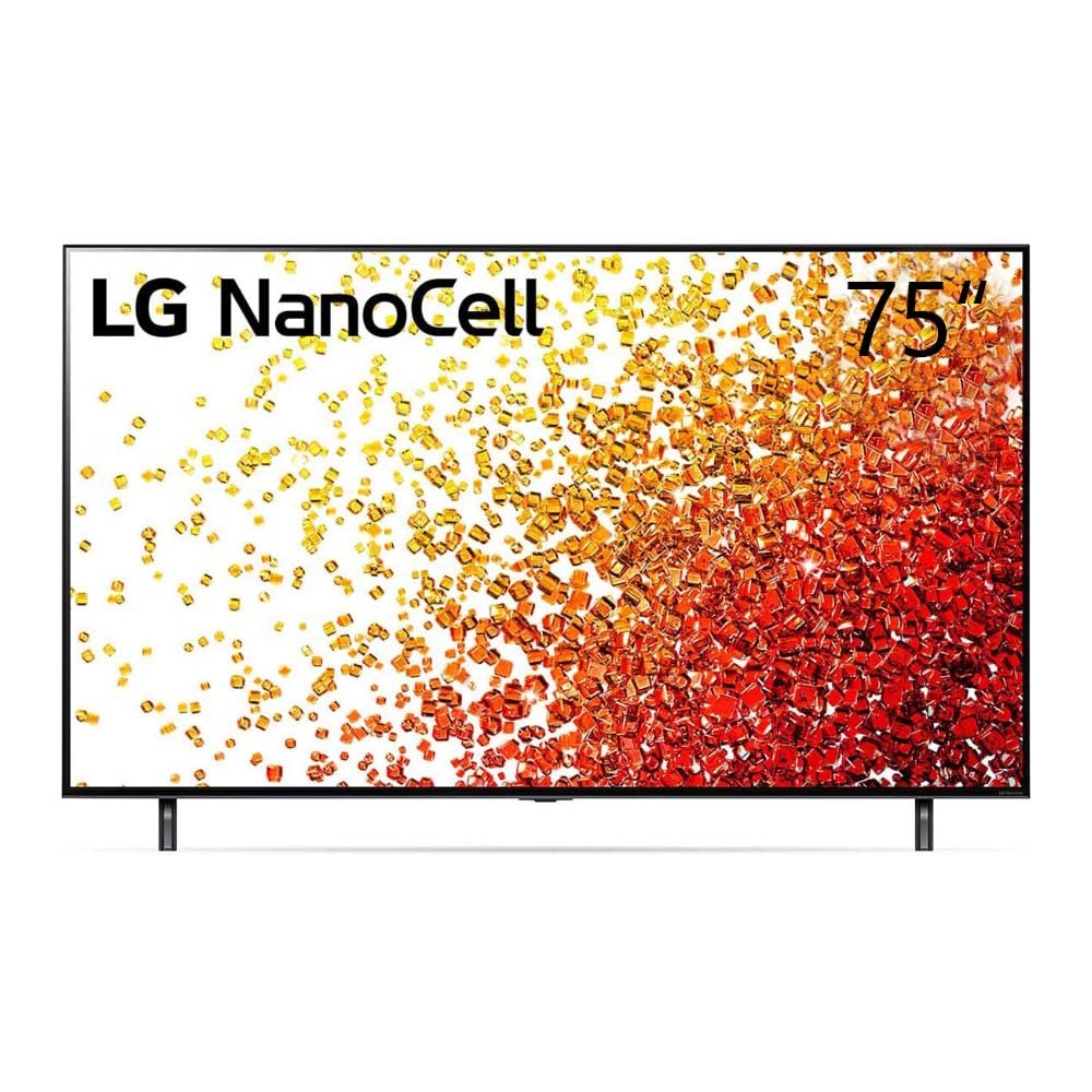 تلویزیون 75 اینچی ال‌جی با طراحی صفحه سینمایی 4K HDR، هوش مصنوعی ThinQ و فناوری Full Array Dimming Pro - مدل 75NANO90VPA (مدل 2021) تنها تلویزیون است.