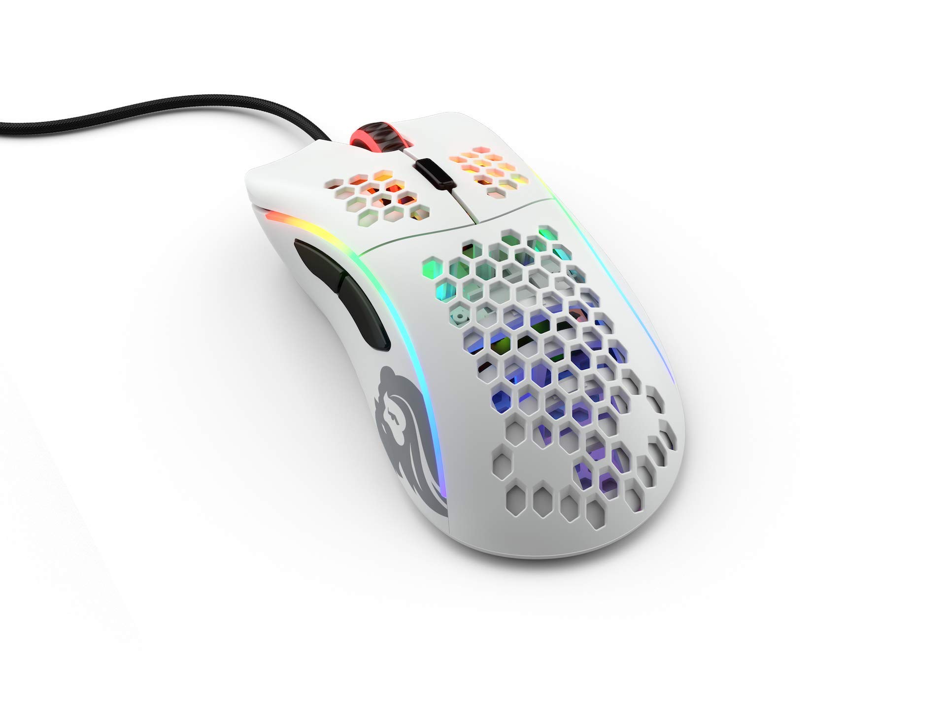موشواره سبک مدل D- (ماینوس) از برند Glorious PC Gaming Race، رنگ سفید مات (GLO-MS-DM-MW) (تجدیدنظر شده)، مدل D- (ماینوس) سفید مات