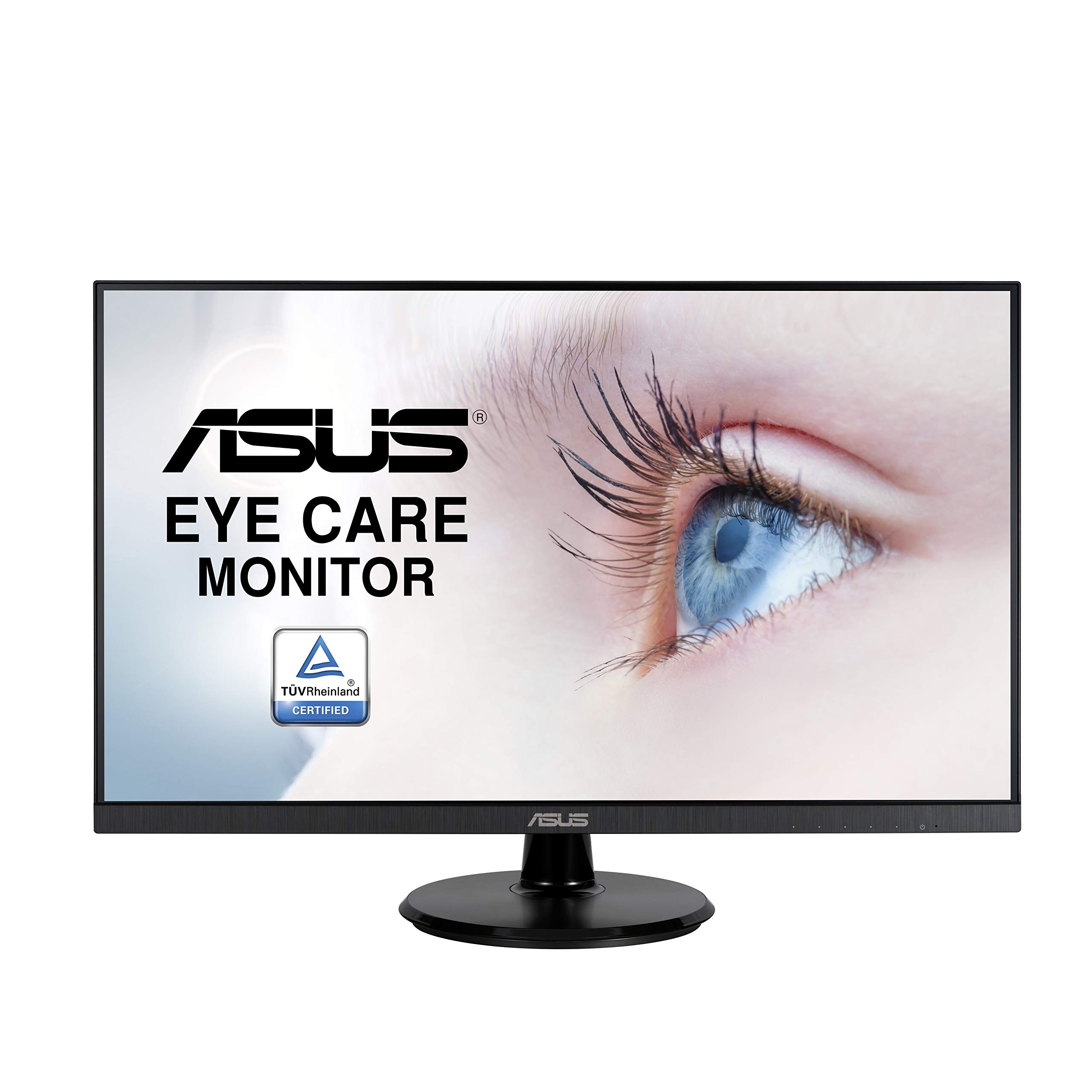 مانیتور ASUS 27 اینچ 1080P (VA27DQ) - تمام HD، IPS، 75 هرتز، اسپیکرها، Adaptive-sync/FreeSync™، نور کم آبی، بدون چشمک زدن، قابل نصب بر روی VESA، بدون حاشیه، HDMI، VGA، DisplayPort، قابل تنظیم برای تیلت، رنگ مشکی IPS 75 هرتز با DisplayPort