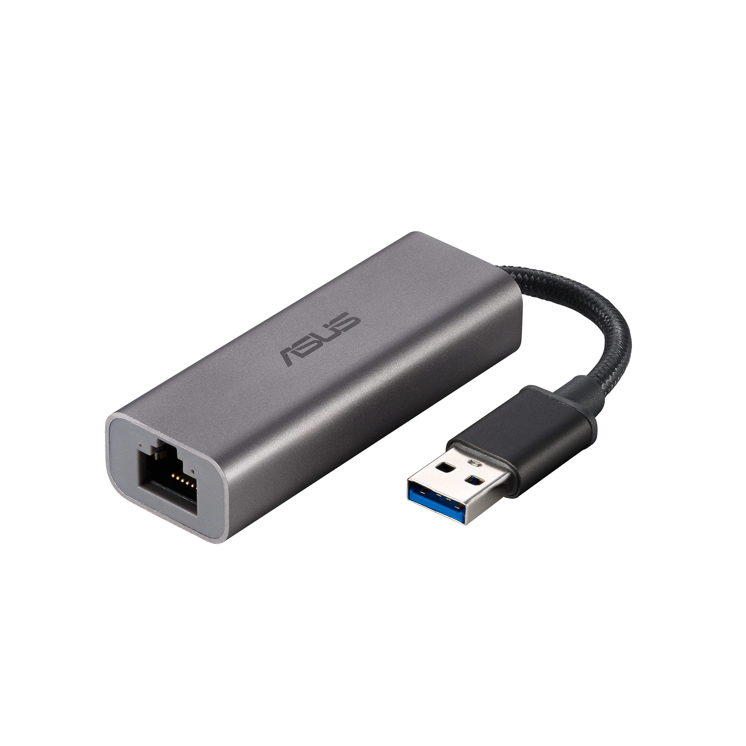 آداپتور شبکه LAN با سرعت 2.5G اترنت ASUS (USB-C2500) اتصال سیمی USB برای سیستم عامل Mac OS، Linux، Windows، سازگار برای سرعت‌های 2.5G، 1G، 100Mbps، مناسب برای بازی‌های رایانه‌ای