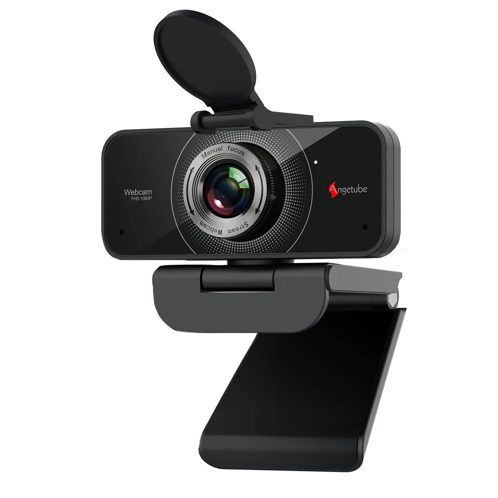 وب‌کم 1080P انج تیوب با میکروفون - دوربین کامپیوتری USB برای لپتاپ/دسکتاپ/مک - وب‌کم HD برای زوم/اسکایپ/تیمز/ایکس‌باکس، استریمینگ | ویدیو کنفرانسینگ | تماس