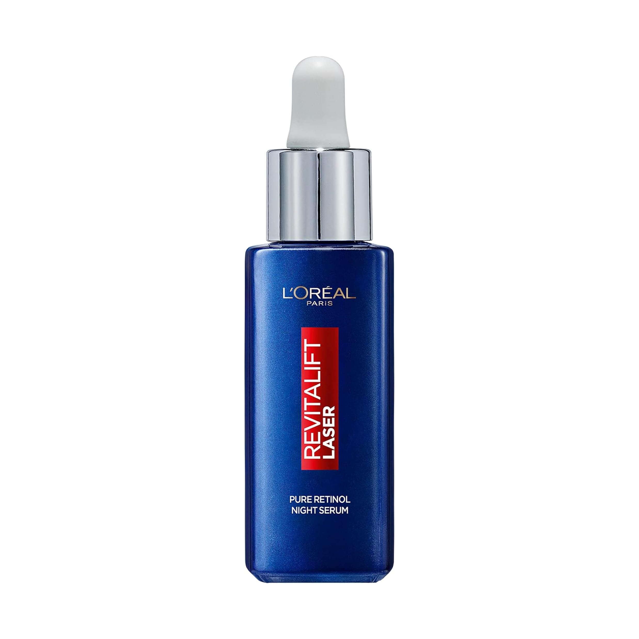 سرم شب L’Oréal Paris Pure Retinol، سرم صورت Revitalift Laser، سرم ضد چین و چروک عمیق [30 میلی لیتر] 30 میلی لیتر (بسته‌ای 1 عددی)
