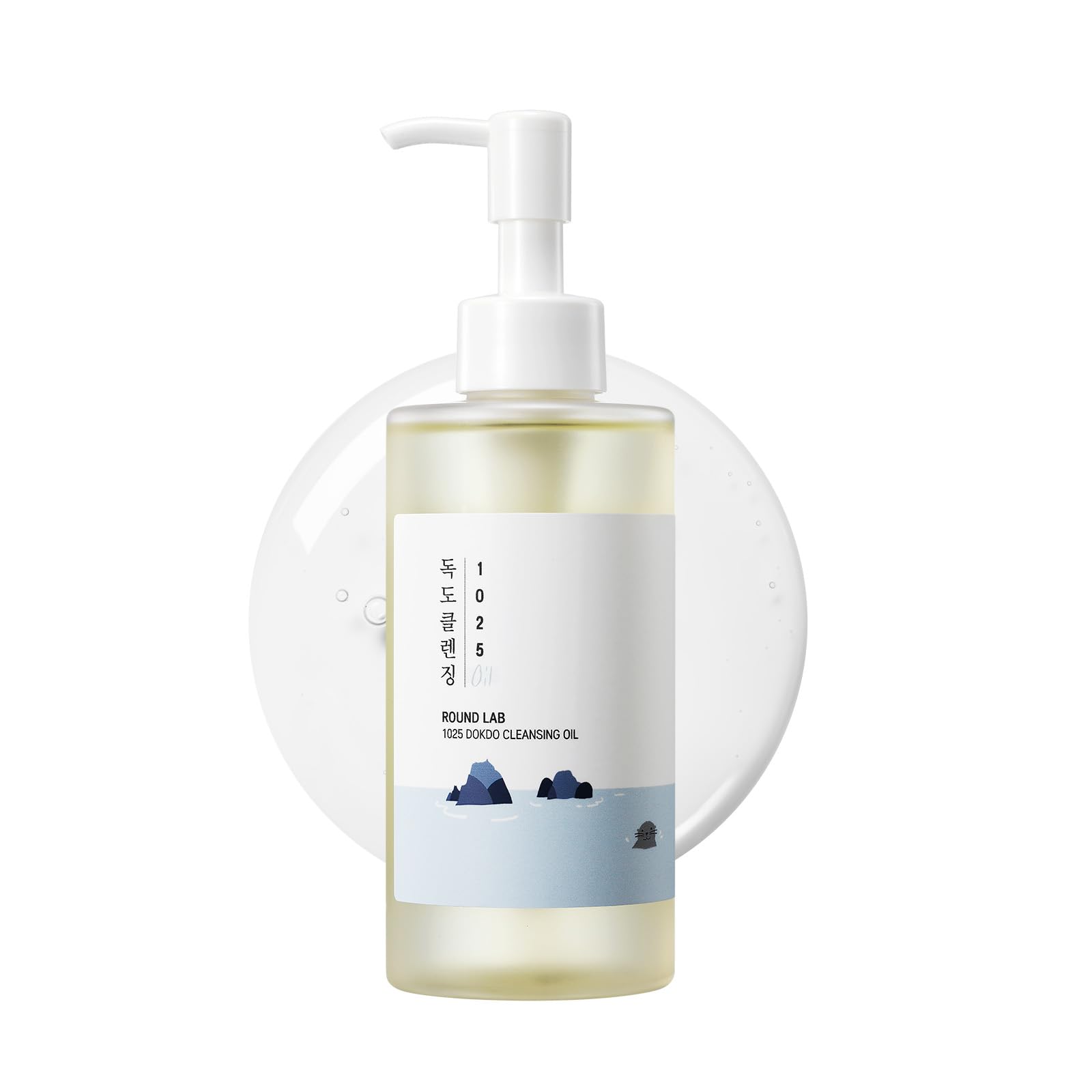 روغن پاک‌کننده ROUND LAB 1025 Dokdo حجم 200 میلی‌لیتر، پاک‌کننده روغن صورت، پاک‌کننده عمیق منافذ، حذف کننده آرایش، جوش سیاه و آلودگی‌ها، روشن‌کننده، آسان برای شستشو بدون باقی‌ماندن روغنی، مراقبت از پوست کره‌ای بدون عطر 200 میلی‌لیتر (بسته‌ی 1 عدد)