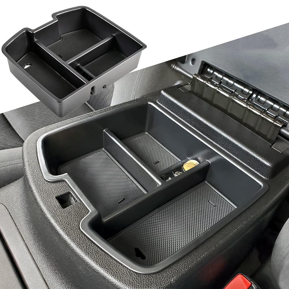 سینی سازماندهی مرکزی TACORBO برای لوازم جانبی GMC Sierra 2500 3500 2007-2014 Yukon XL Silverado 2500 3500 Suburban 1500 Tahoe / 07-13 GMC Sierra 1500 Chevy Silverado Suburban 2500 Avalanche مشکی / مشکی