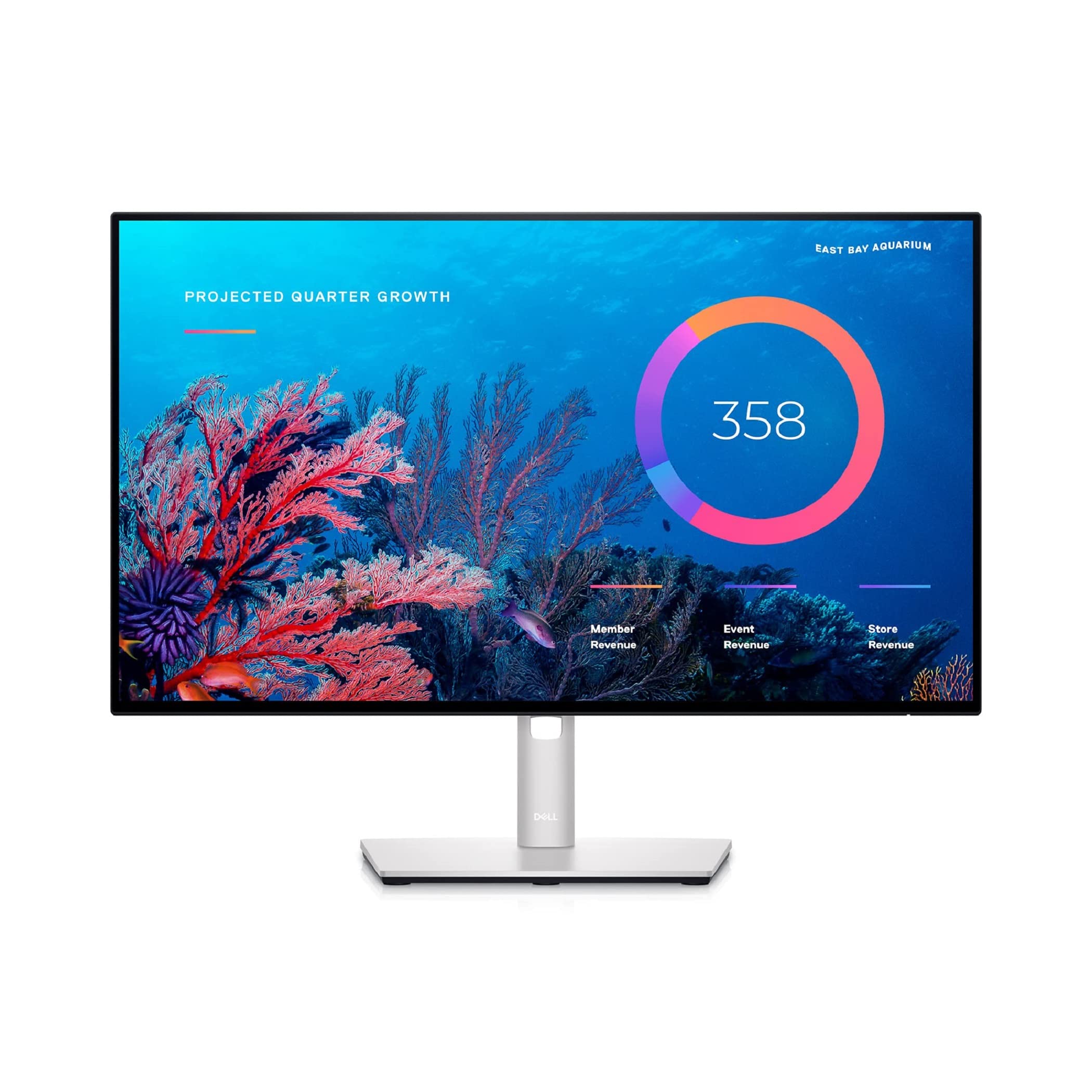 مانیتور Dell UltraSharp 24 اینچ IPS FullHD با Hub USB-C، قابلیت تنظیم ارتفاع، RJ-45، Hub USB - U2422HE