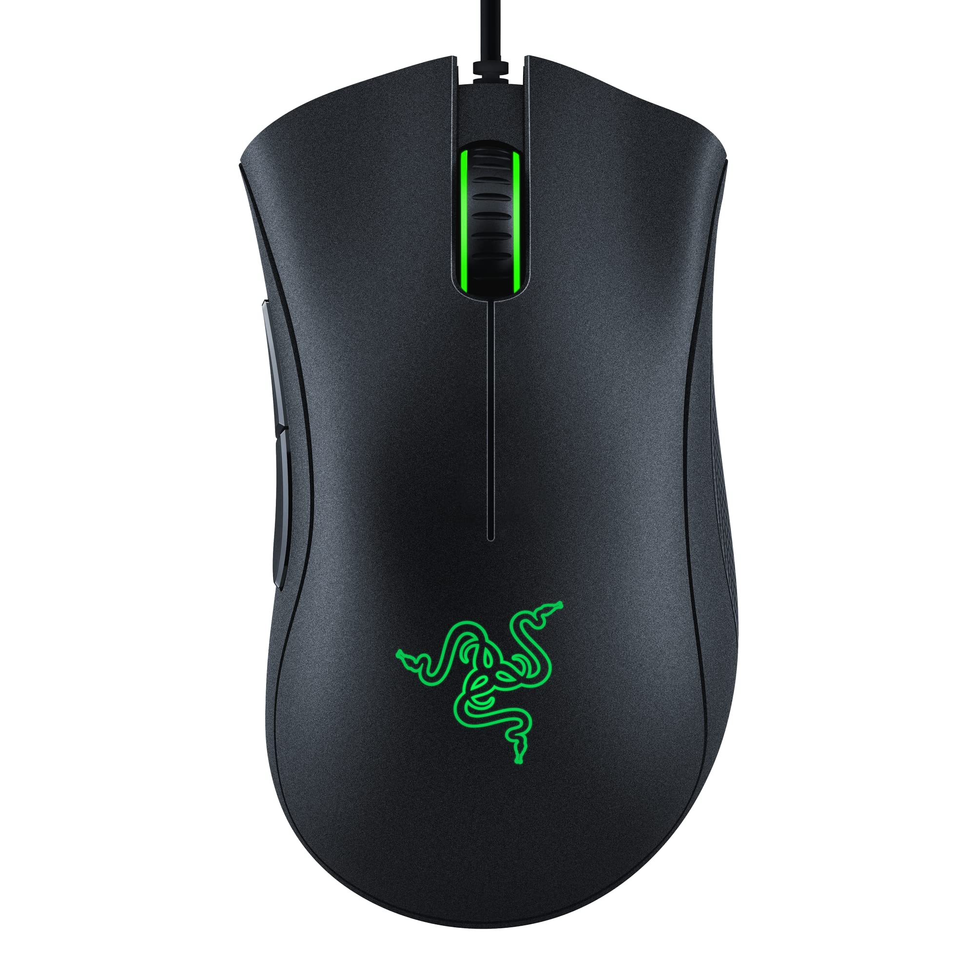 ماوس بازی Razer DeathAdder Essential: حسگر نوری با دقت ۶۴۰۰ DPI، ۵ دکمه قابل برنامه‌ریزی، سوئیچ‌های مکانیکی، دسته‌های لاستیکی سمتی کلاسیک سیاه