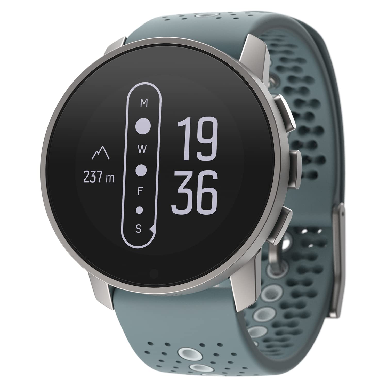 ساعت ورزشی GPS SUUNTO 9 Baro & Peak از جنس فولاد ضد زنگ رنگ موز خاکستری