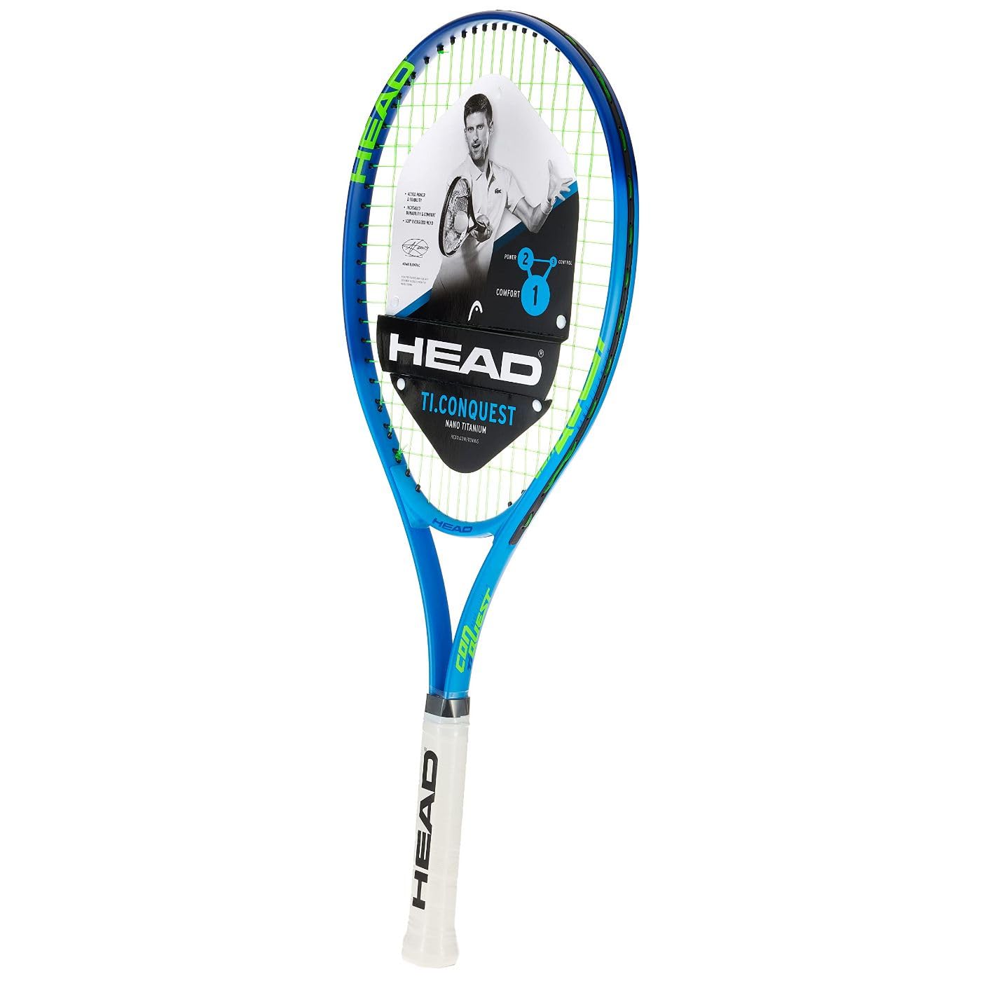 راکت تنیس HEAD Ti.Conquest (با سیم کشی شده) 4 1/2 اینچ