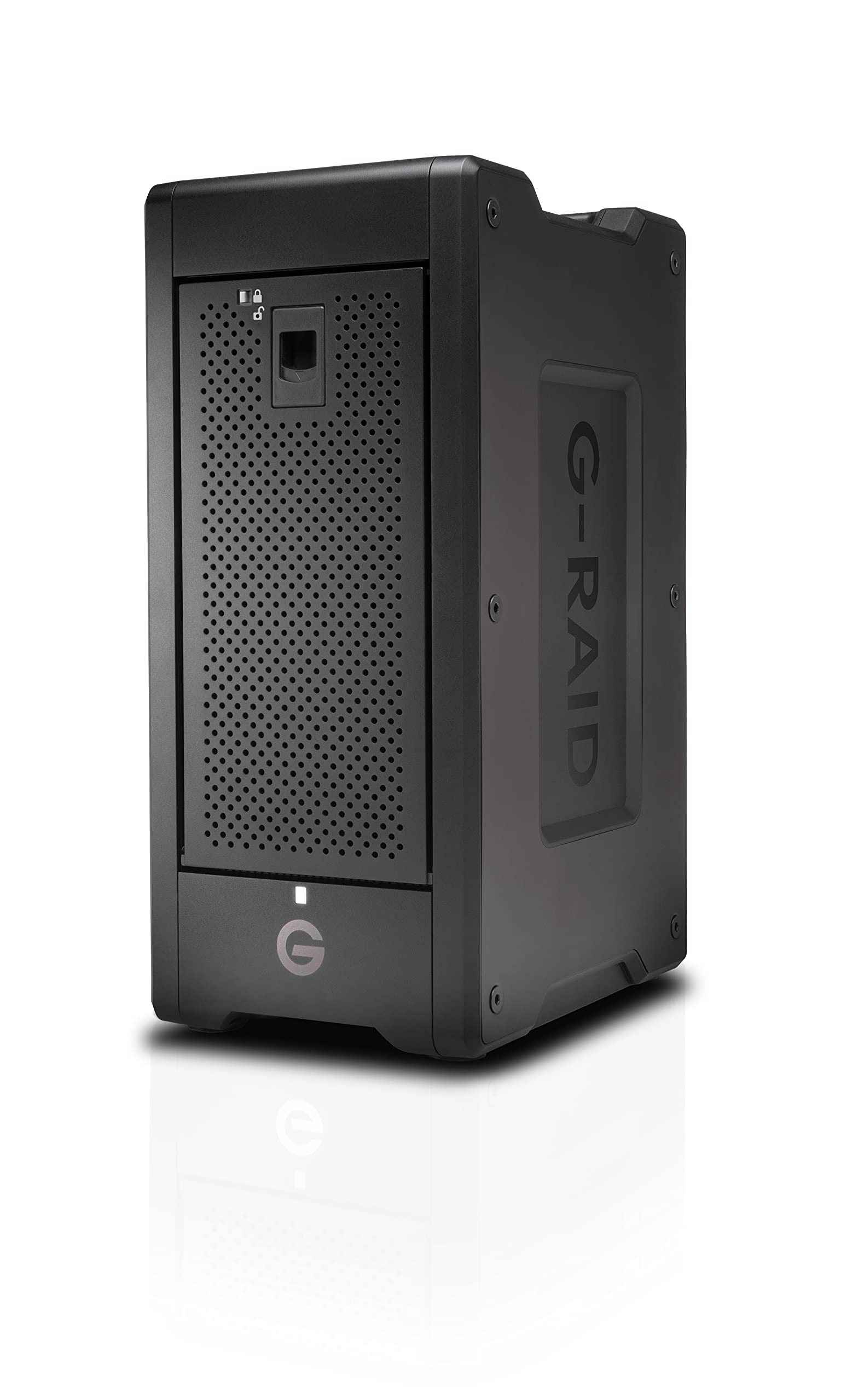 SanDisk Professional 144TB G-RAID Shuttle 8 - درایو هارد اکسترنال 8-Bay کلاس انترپرایز قابل حمل، با Thunderbolt 3 و USB-C، RAID سخت‌افزاری، تا 1900 مگابایت بر ثانیه خواندن - SDPH48H-144T-NBAAB