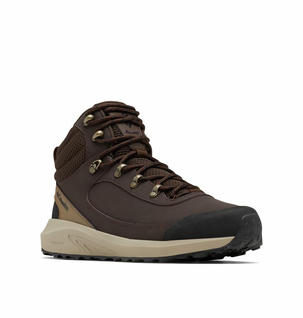 کفش گردشی مردانه Columbia Trailstorm Peak Mid با سایز ۴۵ اروپایی، رنگ قهوه‌ای تاریک/سیاه