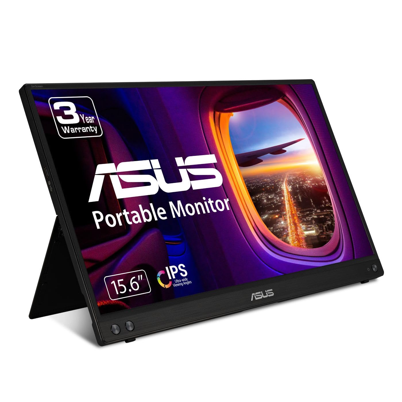 مانیتور قابل حمل ASUS ZenScreen MB16ACV- 15.6 اینچ Full HD، IPS، راه حل سیگنال هیبرید، USB Type-C، بدون لرزش، فیلتر نور آبی، سطح ضد تابش، درمان ضد عفونی، پایه قابل تنظیم 16"IPS USB-C۔