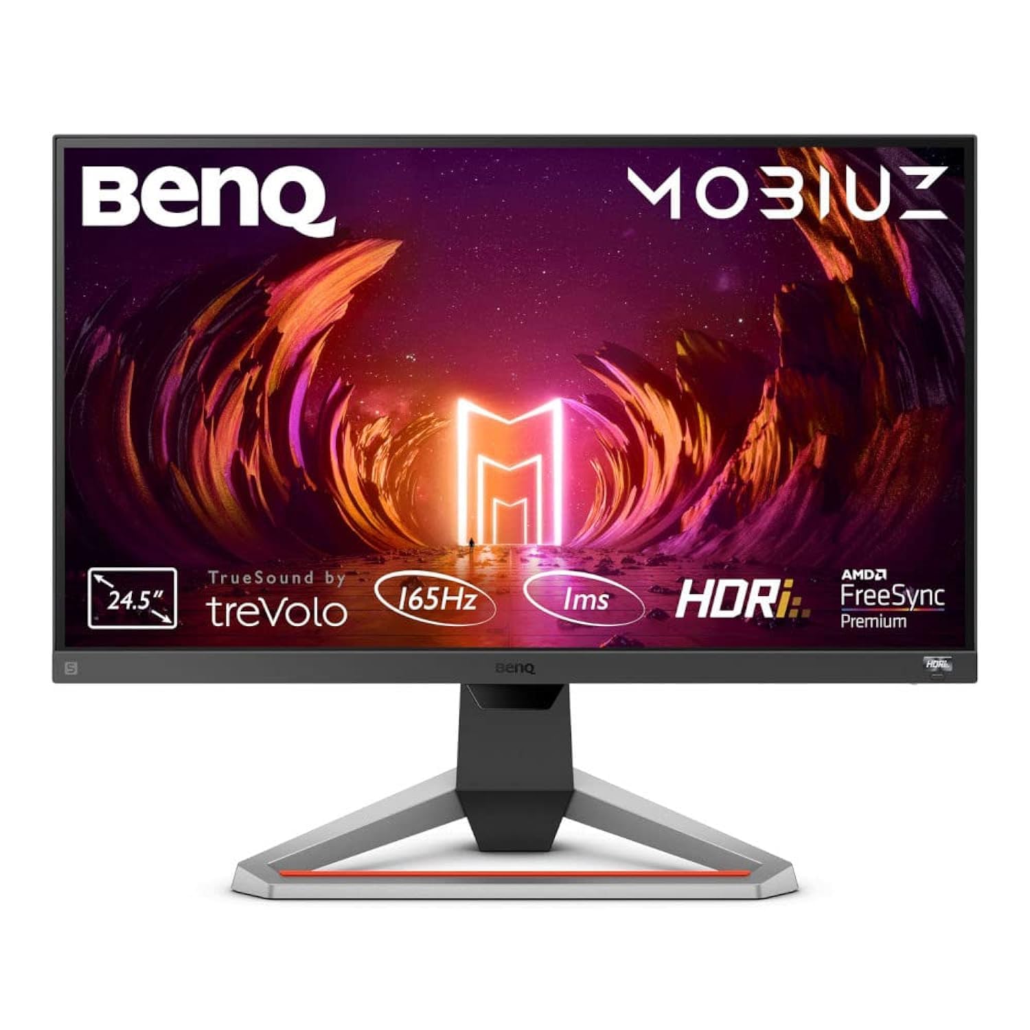 بنک موبیوز Ex2510S 25 اینچ Hdri Ips مانیتور بازی، 165Hz 1Ms Mprt، فری‌سینک پریمیوم، Fhd 1080P، SrGB، بلندگوهای داخلی، بدون حاشیه