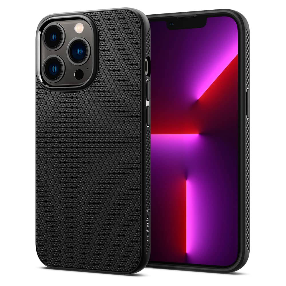 محصول Spigen Liquid Air طراحی شده برای کاور محافظ iPhone 13 PRO - مشکی مات