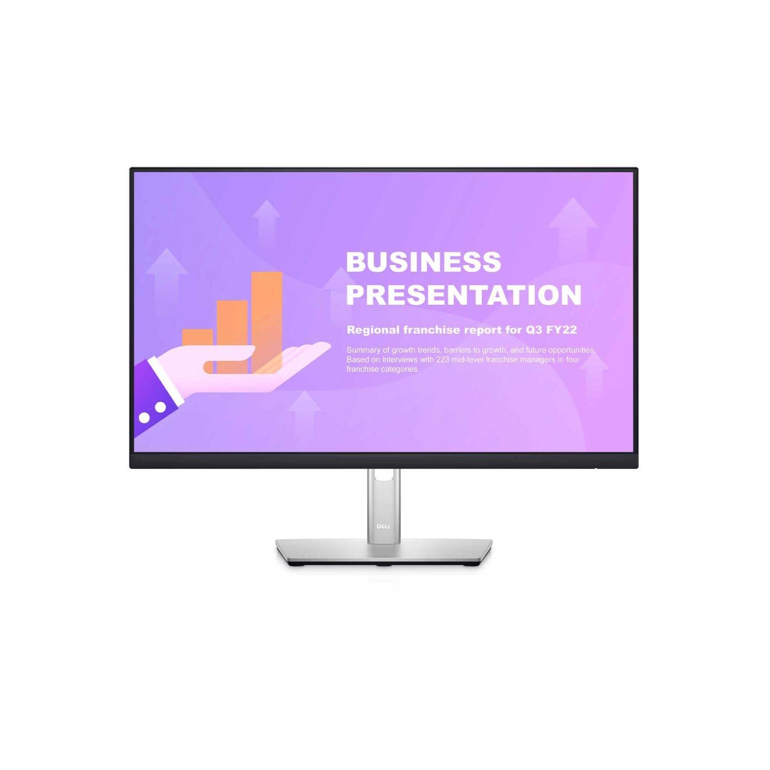 مانیتور Dell P2422HE 24 اینچ با تکنولوژی IPS و رزولوشن FullHD، با بیزل باریک ورودی USB-C، DisplayPort، HDMI، USB، پایه قابل تنظیم ارتفاع - رنگ مشکی 24 اینچ (P2422HE)