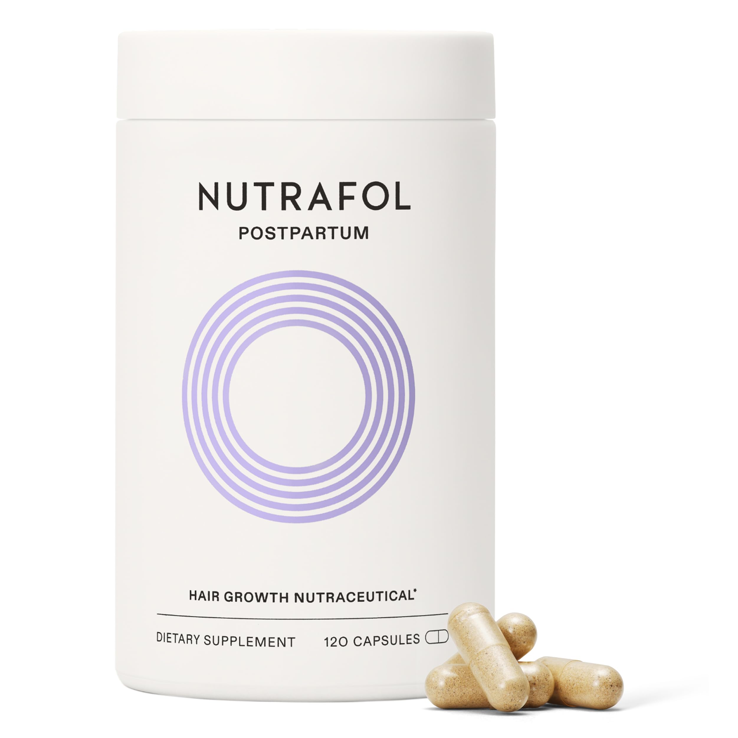 Nutrafol (تعداد 120 عدد (بسته‌بندی ۱)) - مکمل رشد موی پس از زایمان با مواد کارآمد بالینی، مناسب برای شیردهی با ترکیباتی که موهای قوی‌تر و ضخیم‌تر را به صورت مشهود تقویت می‌کنند (تامین یک ماهه) (تامین یک ماهه)