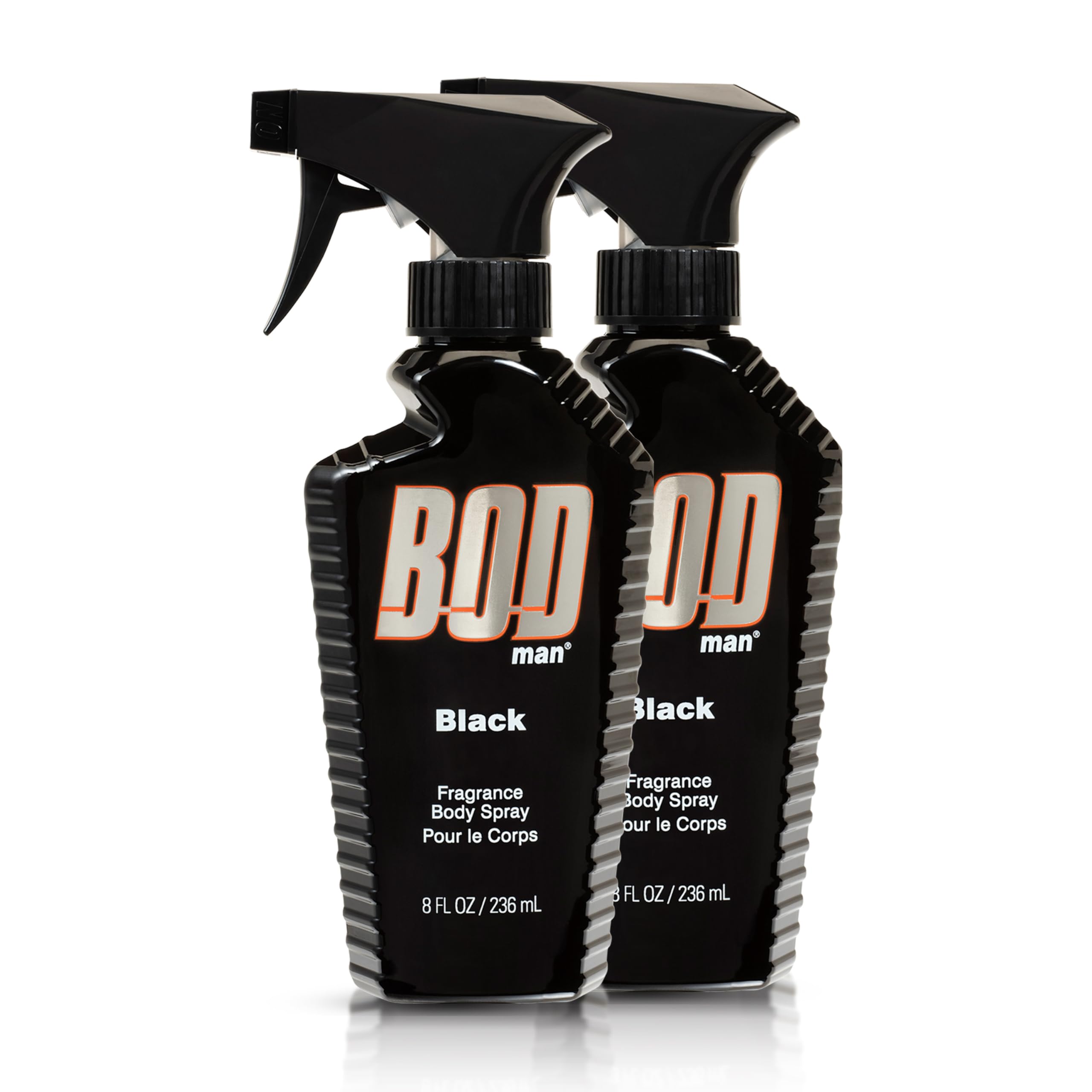 اسپری بدنی عطر BOD Man، مدل Black، 8 اونس مایع (بسته 2 عدد)