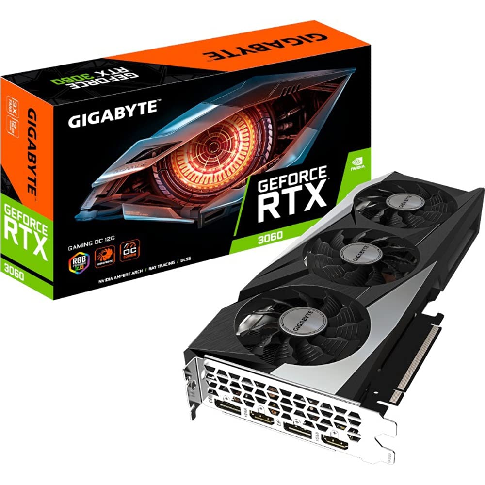 کارت گرافیک گیگابایت NVIDIA GeForce RTX 3060 GAMING OC 12GB V2 LHR