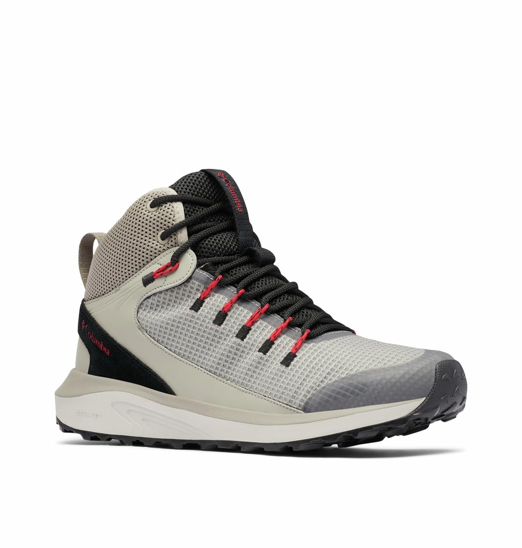 کفش گردنه‌ای ضدآب مردانه Columbia Trailstorm Mid Waterproof سایز 48 اروپا وسیع - رنگ کتل/قرمز کوهستان