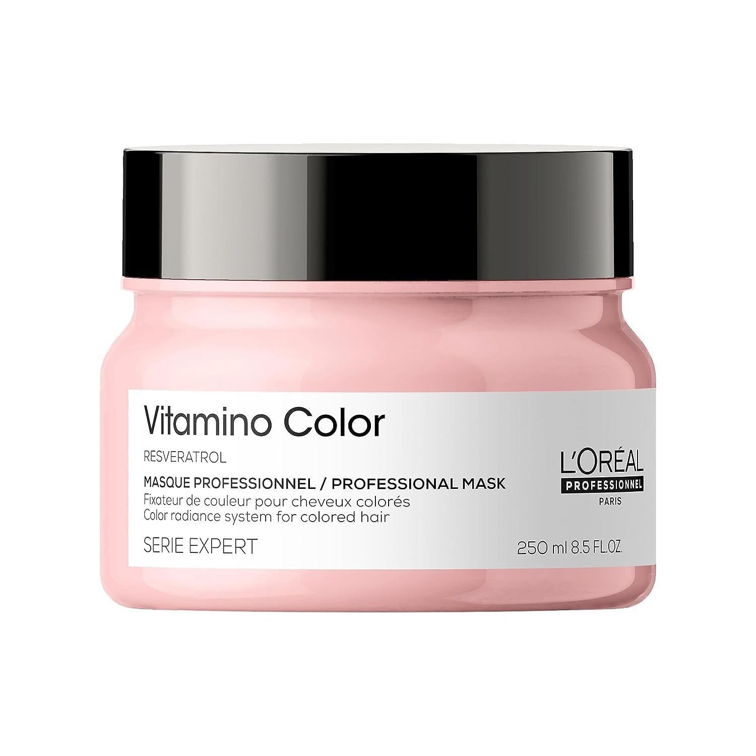 ماسک رنگ موی L'Oréal Professionnel Vitamino Color | موهای رنگ شده را حفاظت و حفظ می‌کند | آسیب را جلوگیری می‌کند | براقتی موها را افزایش می‌دهد | با رزوراتول غنی شده | برای موهای رنگ شده مناسب است | SERIE EXPERT | 250 میلی‌لیتر