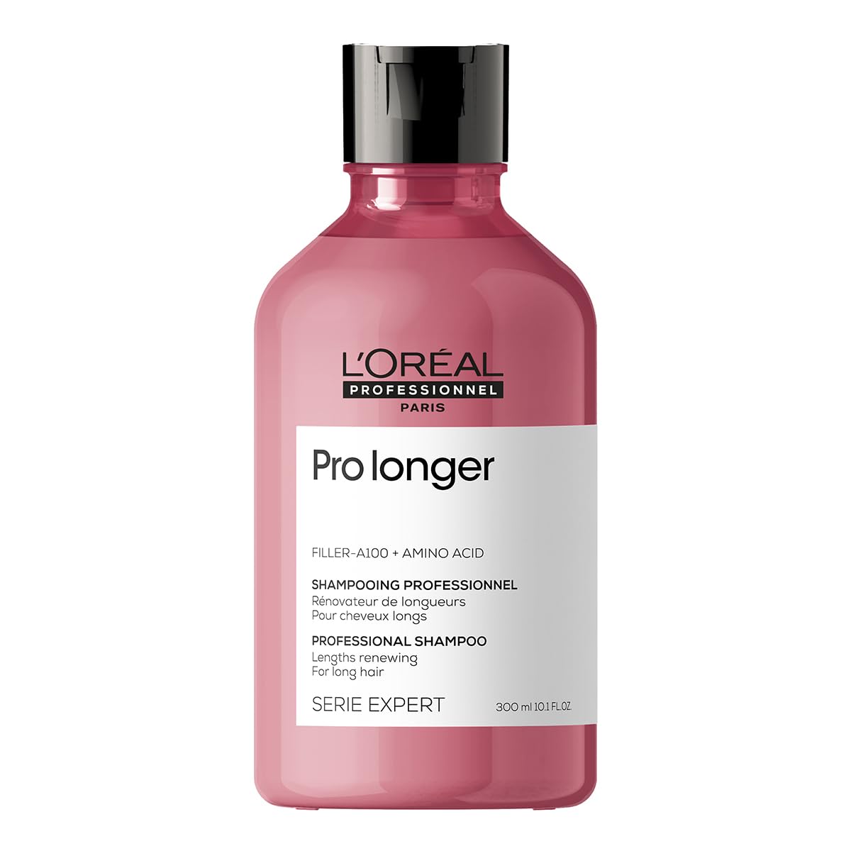 شامپو L'Oréal Professionnel | Pro Longer | کاهش شکنندگی و ظاهر سرشکن | حاوی فیلر-A100 و اسید آمینه | برای موهای بلند با انتهای نازک | SERIE EXPERT | ۳۰۰ میلی‌لیتر