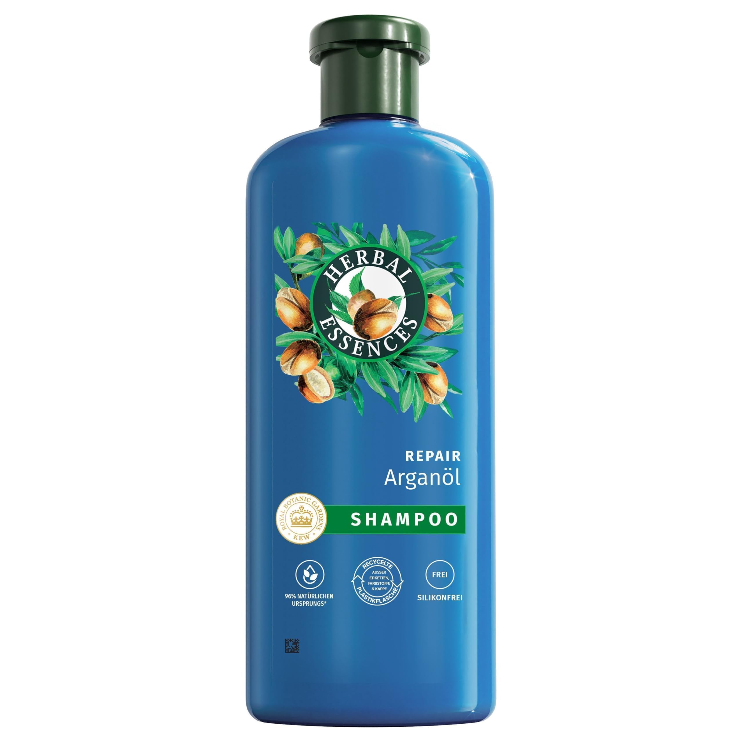 شامپو ترمیم‌دهنده Herbal Essences با روغن آرگان 350 میلی‌لیتر از موهای آسیب‌دیده به موهای نرم‌تر و براق، مراقبت یکنواخت با مواد اصلی طبیعی، گیاهی، بدون سیلیکون