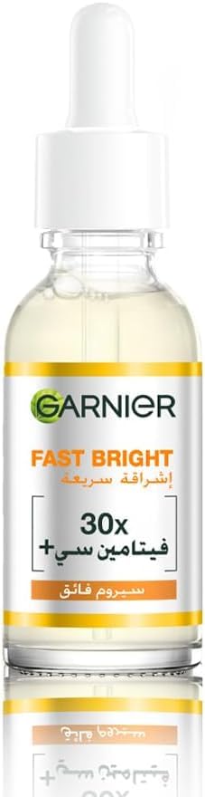 سرم ویتامین C+ Fast Bright 30x اسکین‌اکتیو گارنیه 30 میلی‌لیتر (بسته یک عددی)